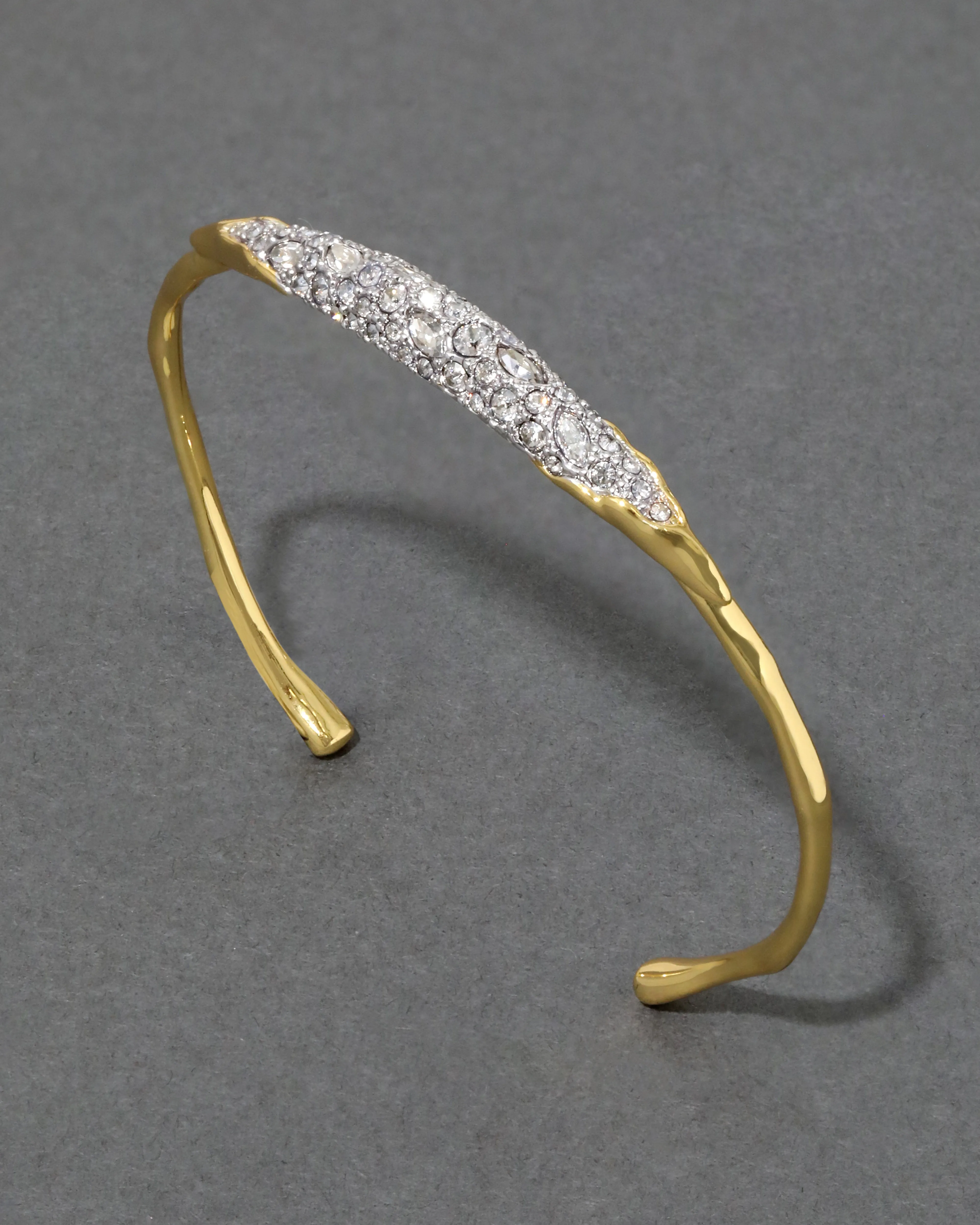 Solanales Crystal Thin Cuff Bracelet- Air sold by Alexis Bittar