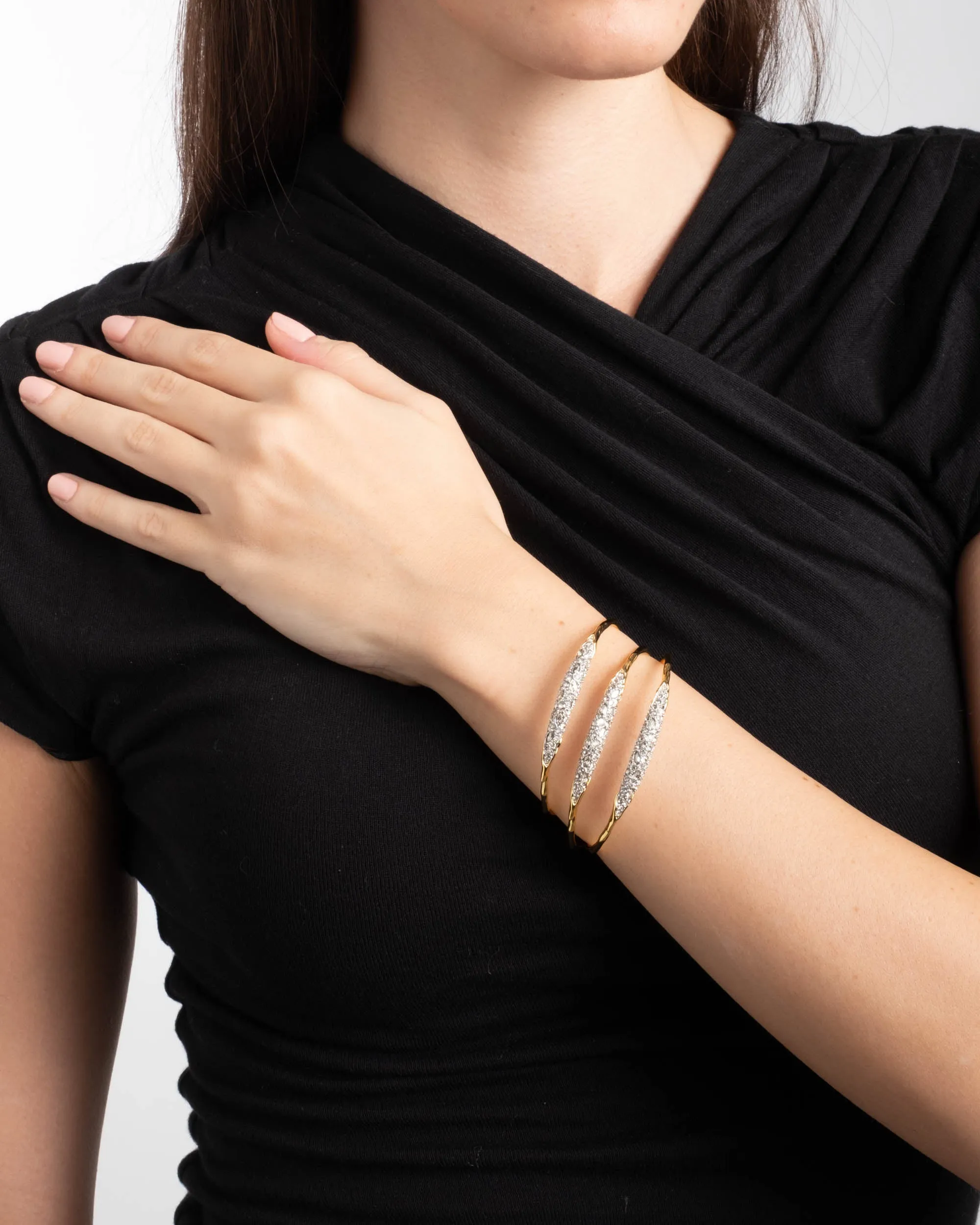 Solanales Crystal Thin Cuff Bracelet- Air sold by Alexis Bittar product image thumbnail 2