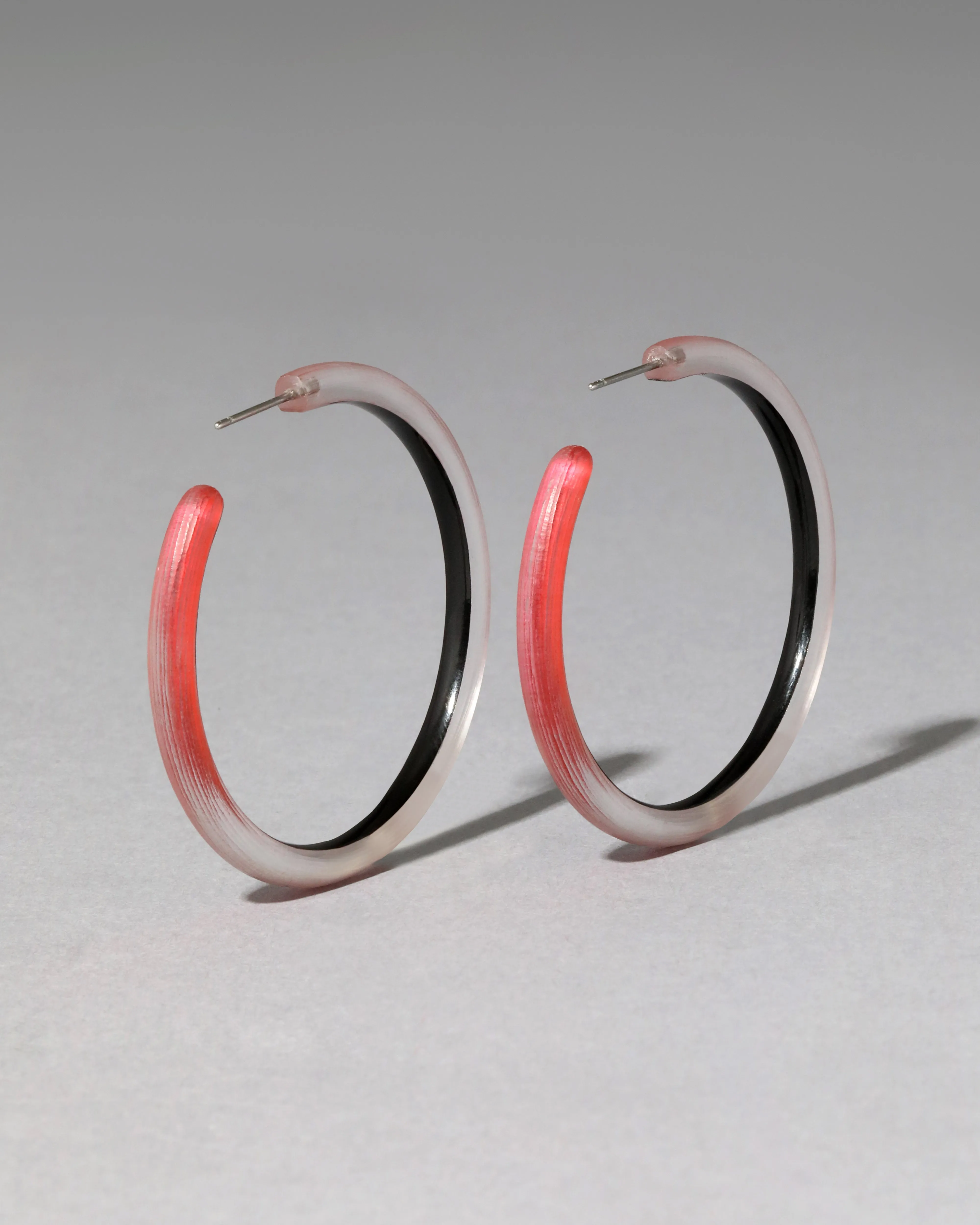 Skinny Lucite Hoop Earring- Pomegranate sold by Alexis Bittar product image thumbnail 4