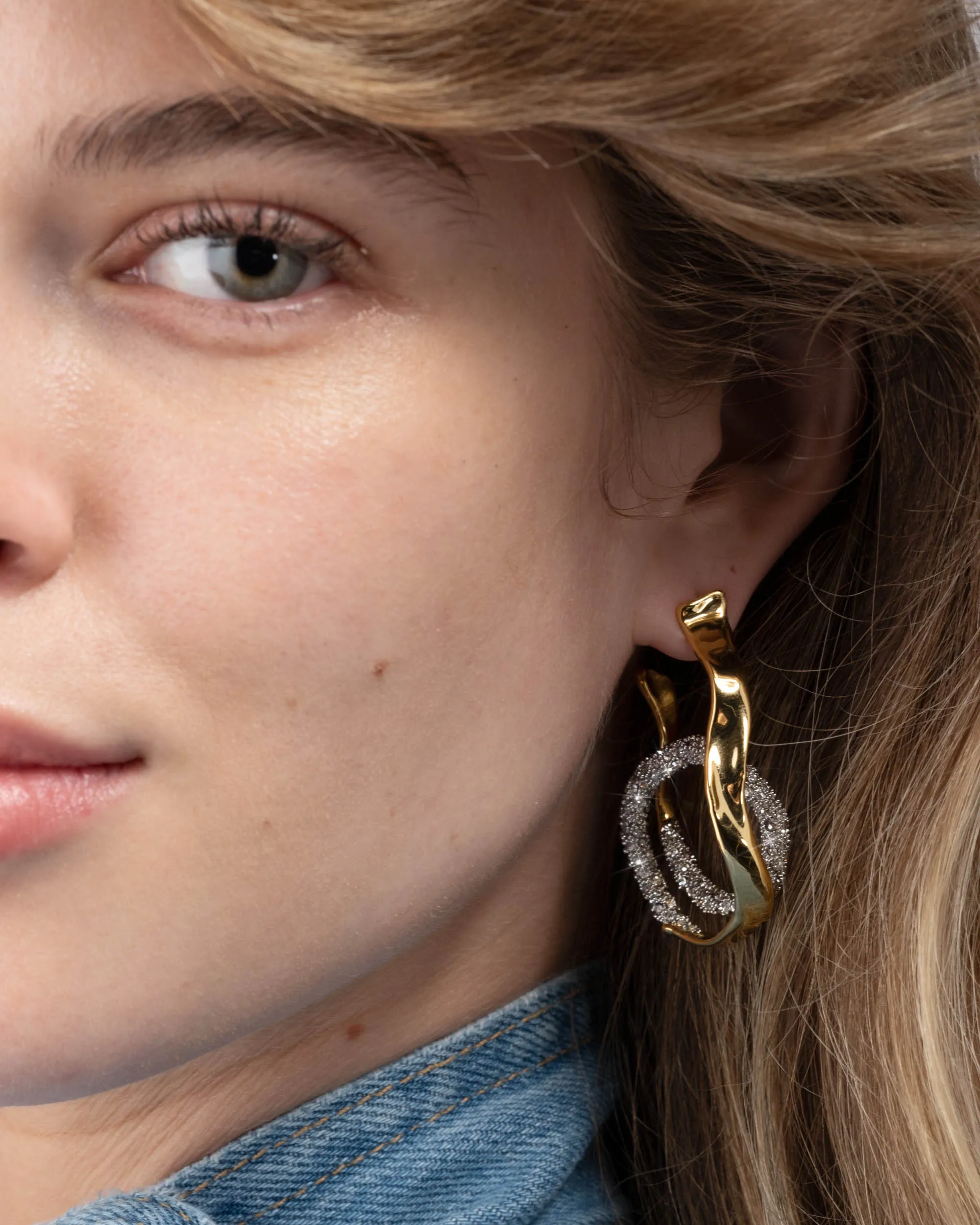 Solanales Orbiting Hoop Earring sold by Alexis Bittar product image thumbnail 5