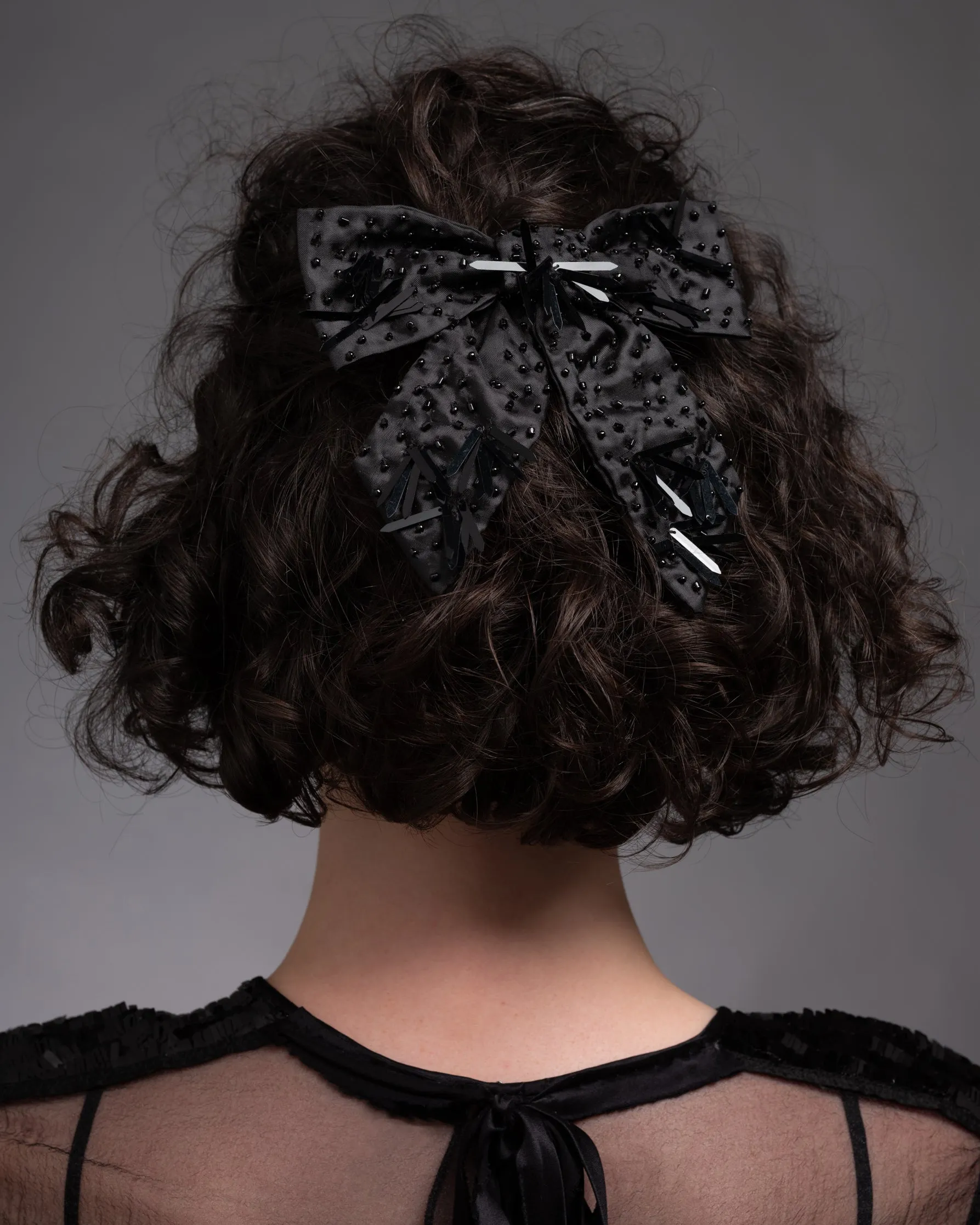 Punk Royale Beaded Bow Barrette sold by Alexis Bittar product image thumbnail 2