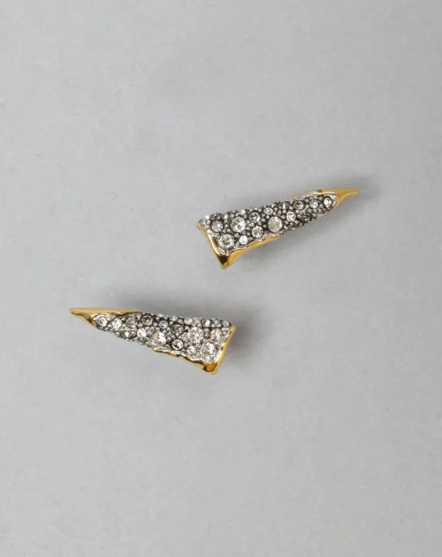 Solanales Crystal Spear Stud Earring- Champagne sold by Alexis Bittar