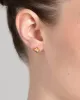 Geometric Crystal Stud Earring- Gold sold by Alexis Bittar