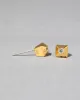 Geometric Crystal Stud Earring- Gold sold by Alexis Bittar
