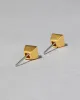Geometric Crystal Stud Earring- Gold sold by Alexis Bittar