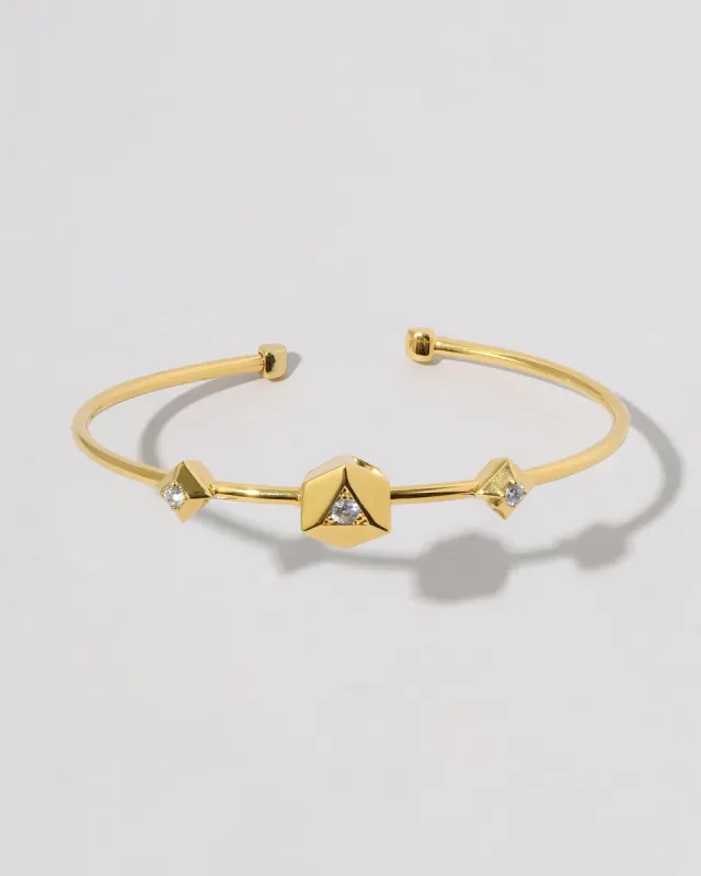 Geometric Crystal Flex Cuff Bracelet sold by Alexis Bittar
