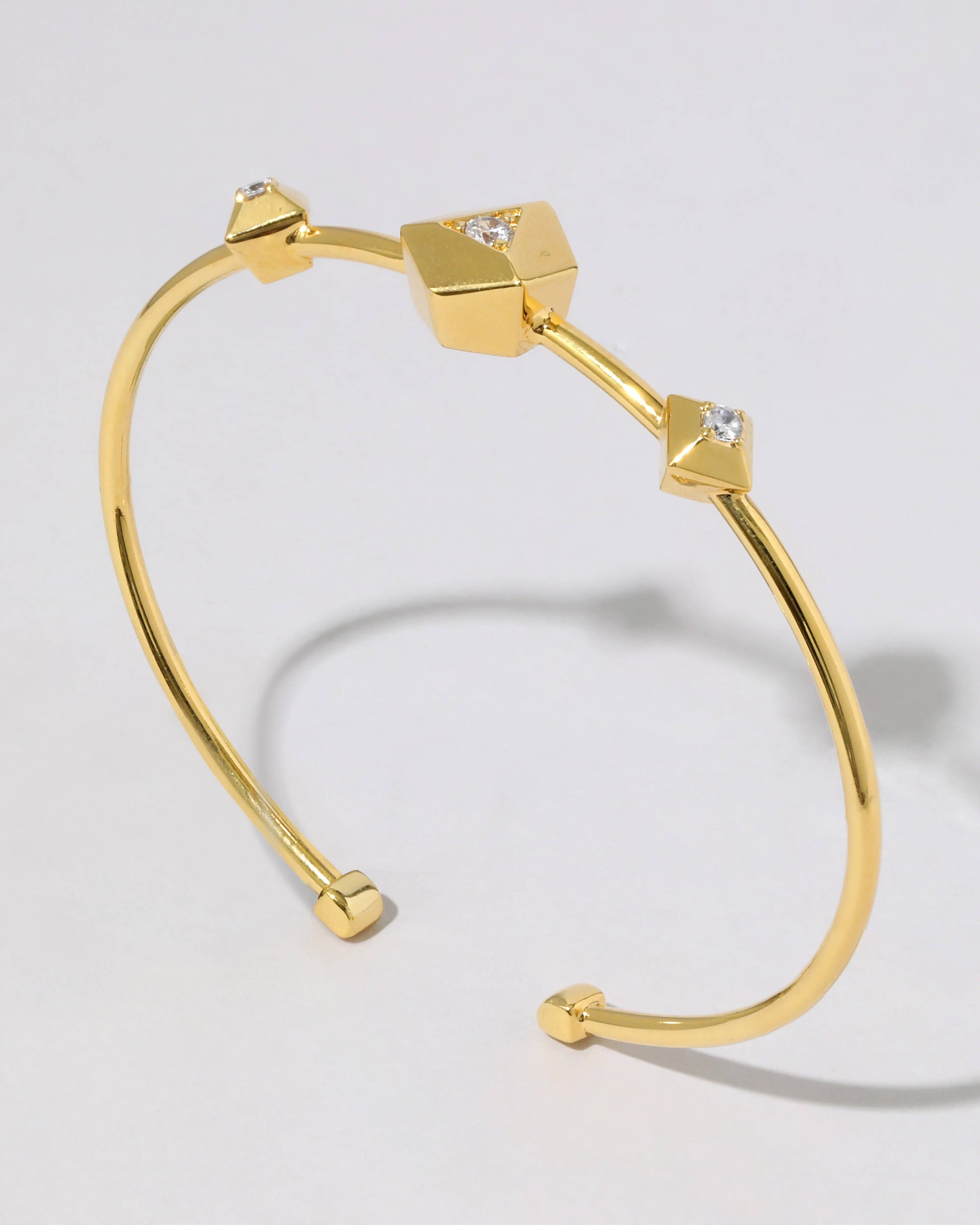 Geometric Crystal Flex Cuff Bracelet sold by Alexis Bittar product image thumbnail 3