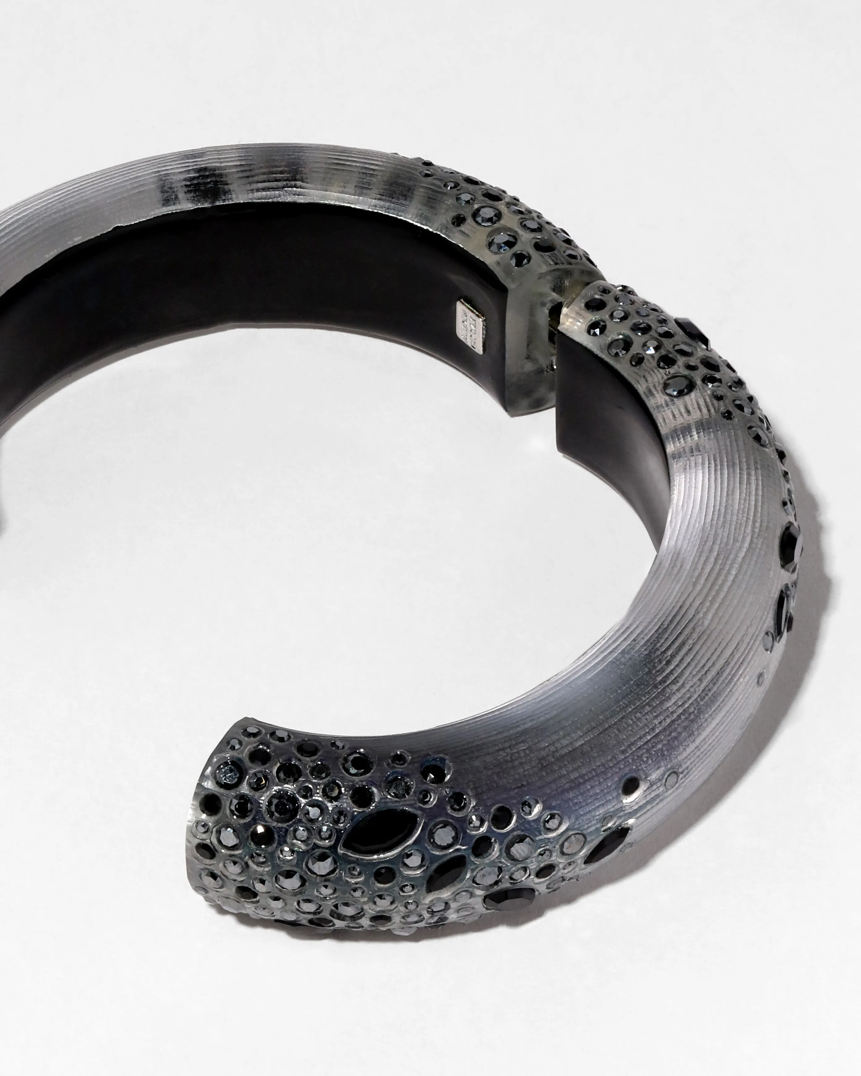 Confetti Crystal Lucite Hinge Bracelet- Black Beetle sold by Alexis Bittar product image thumbnail 4