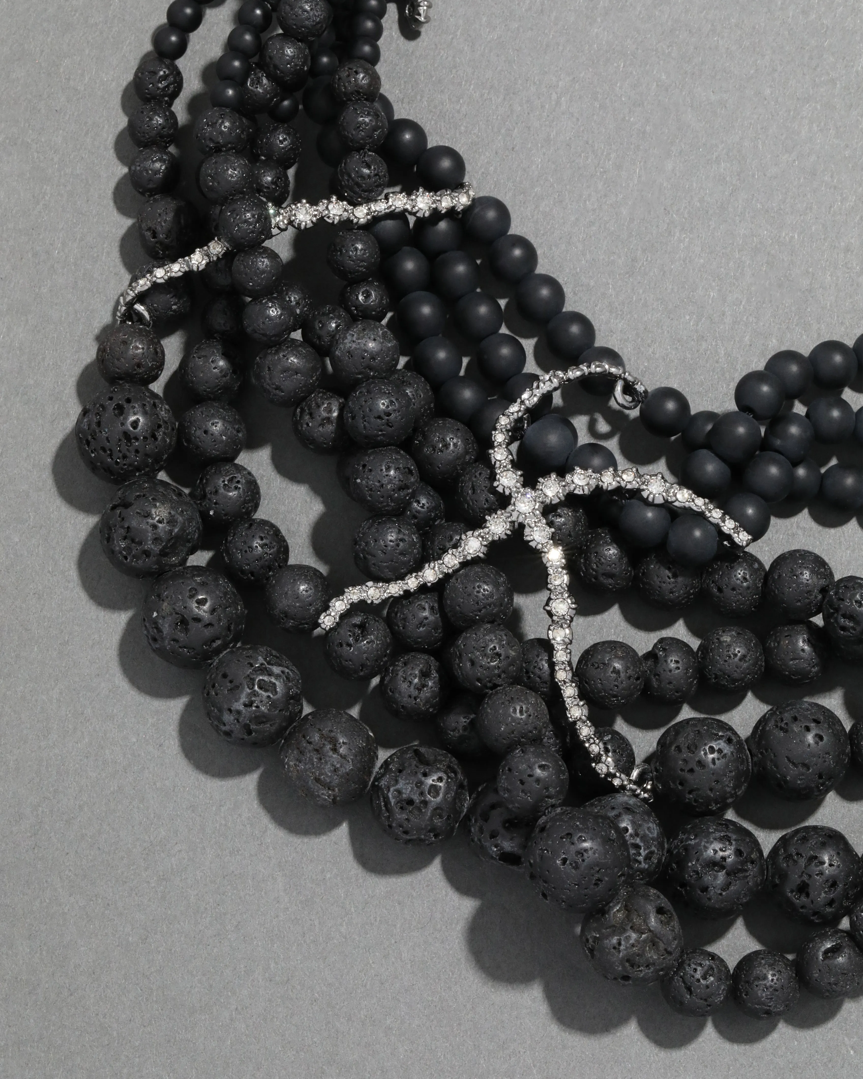 Punk Royale Flying Beetle Onyx Torsade Necklace sold by Alexis Bittar product image thumbnail 4