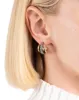 Crystal Encrusted Orbiting Hoop Earring- Gunmetal sold by Alexis Bittar