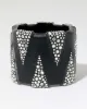 Punk Deco Lucite Crystal Wide Hinge Bracelet - Black sold by Alexis Bittar