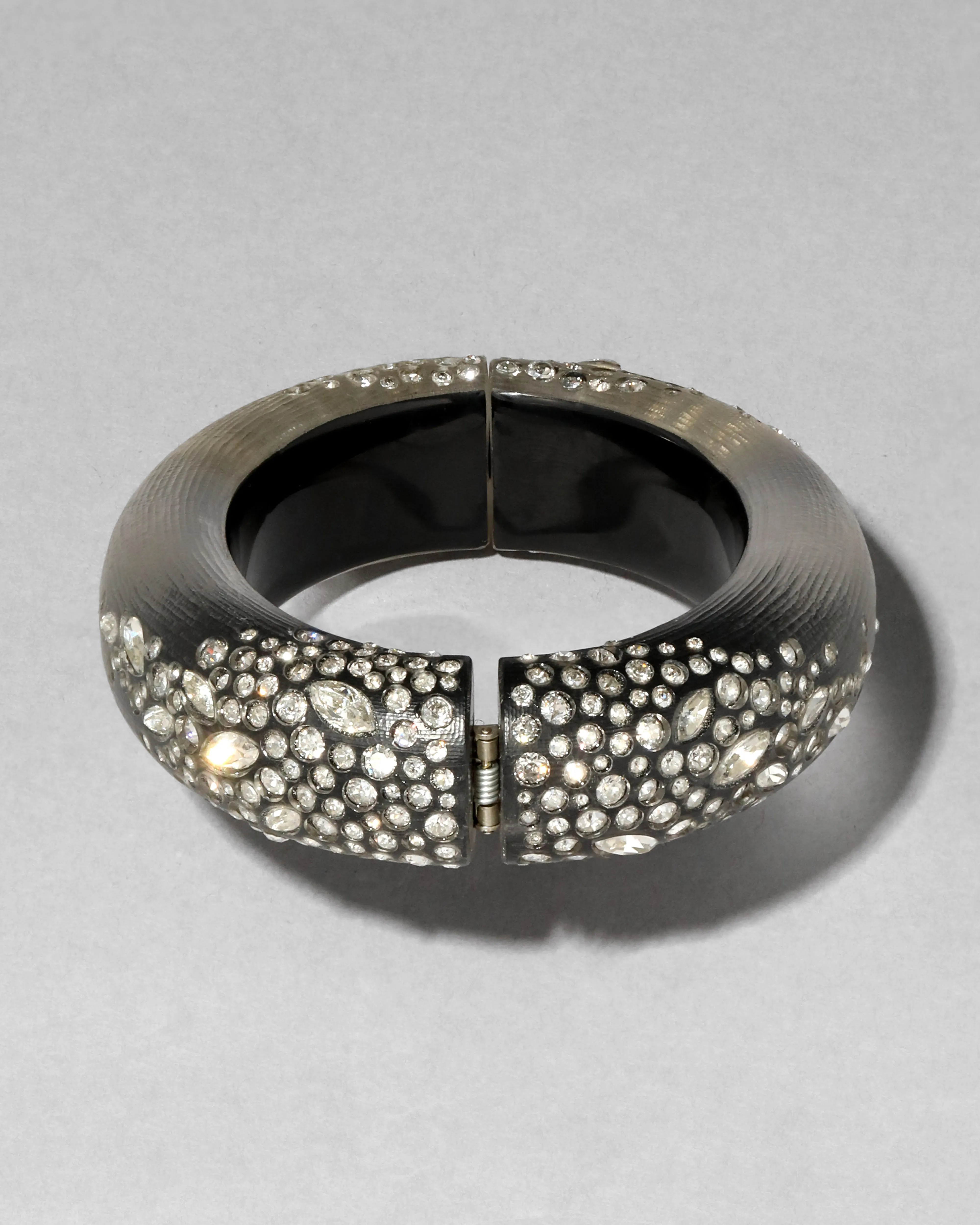 Confetti Crystal Lucite Hinge Bracelet- Black sold by Alexis Bittar product image thumbnail 5