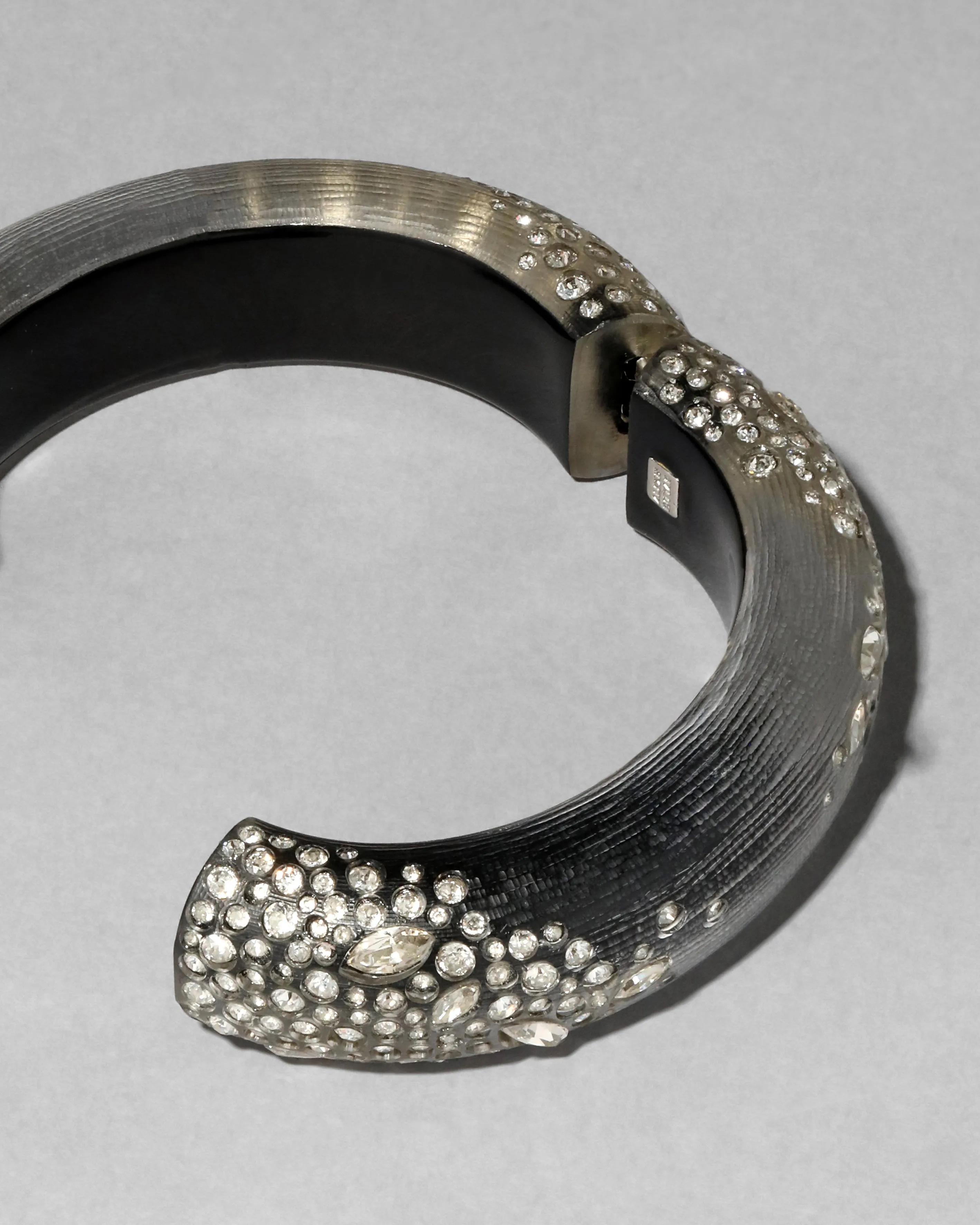 Confetti Crystal Lucite Hinge Bracelet- Black sold by Alexis Bittar product image thumbnail 4