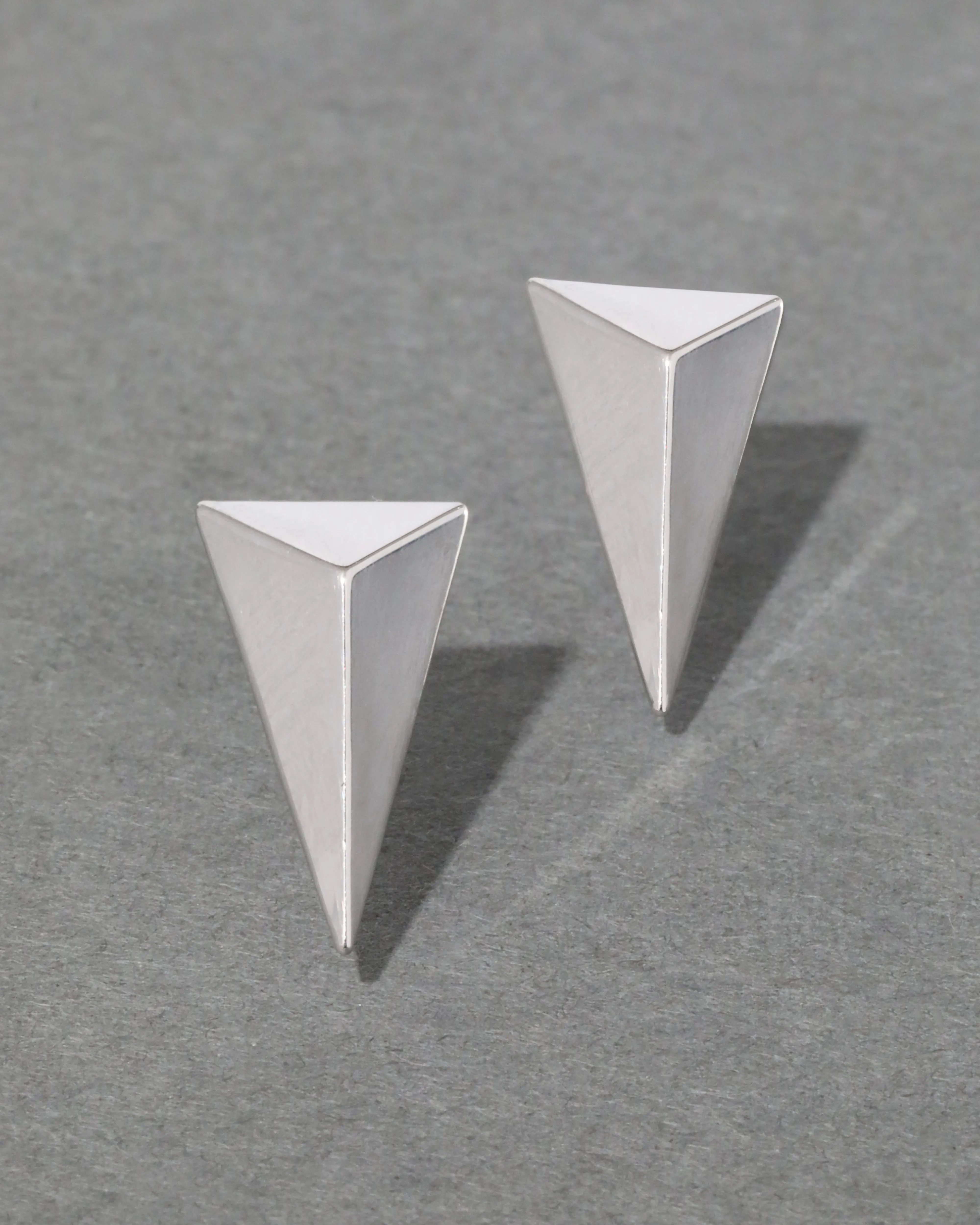 Pyramid Post Earring- Silver sold by Alexis Bittar