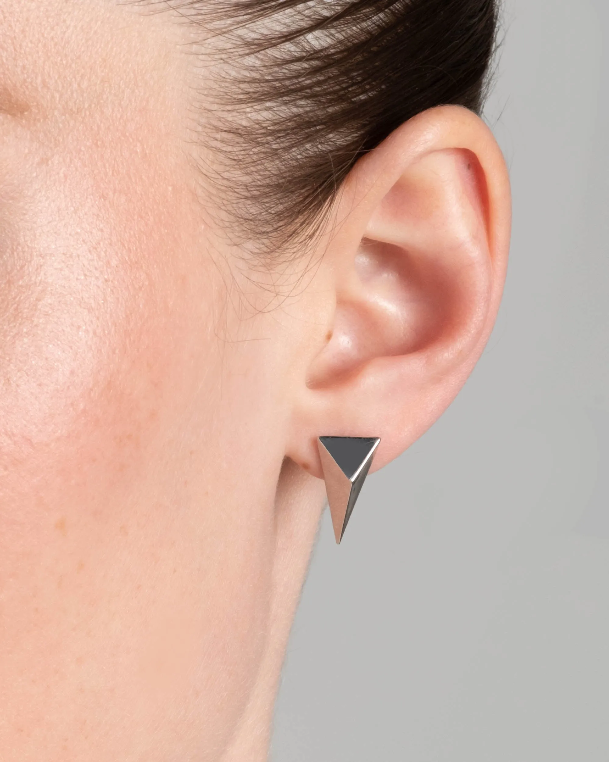 Pyramid Post Earring- Silver sold by Alexis Bittar product image thumbnail 2