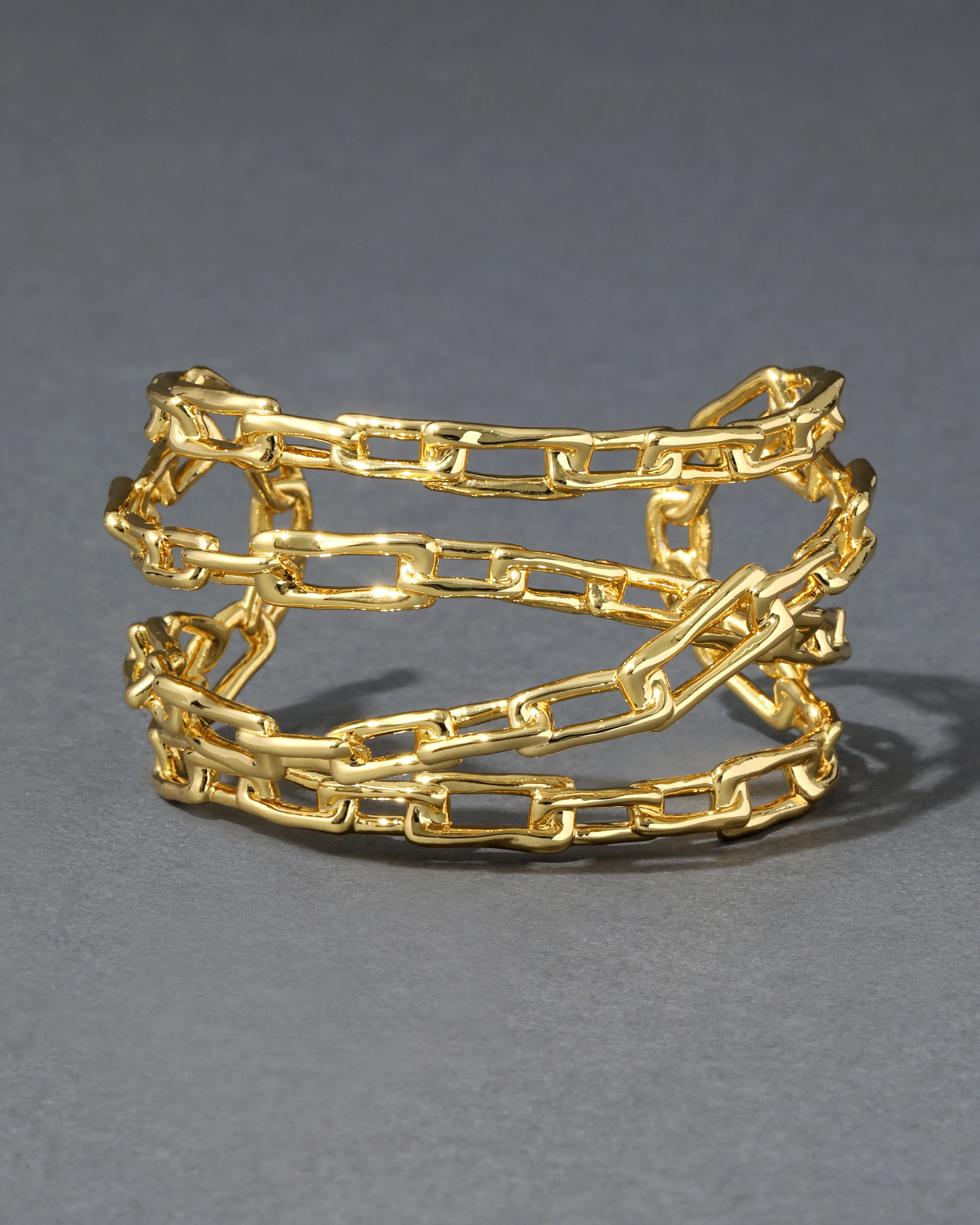 Wrapped Gold Chain Cuff Bracelet sold by Alexis Bittar product image thumbnail 3