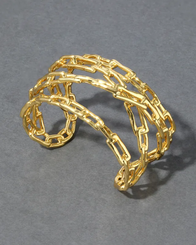 Wrapped Gold Chain Cuff Bracelet sold by Alexis Bittar