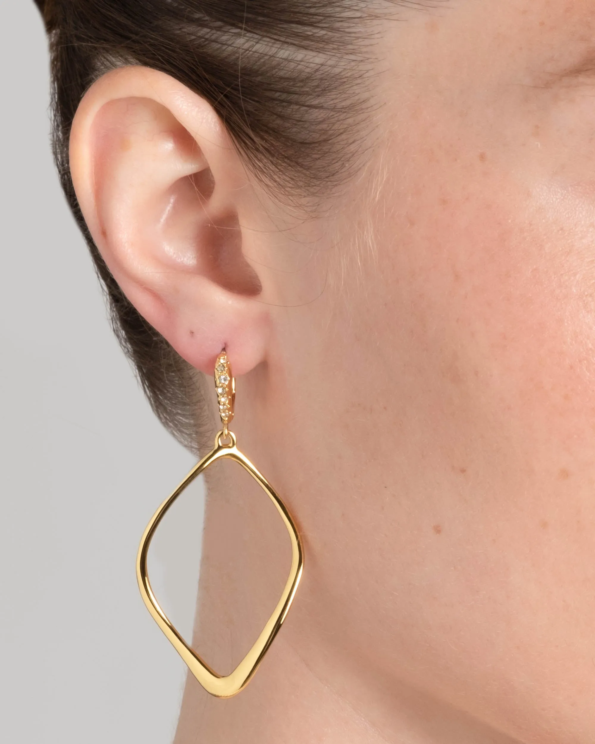 Sculpted Aura Tear Leverback Earring- Gold sold by Alexis Bittar product image thumbnail 2