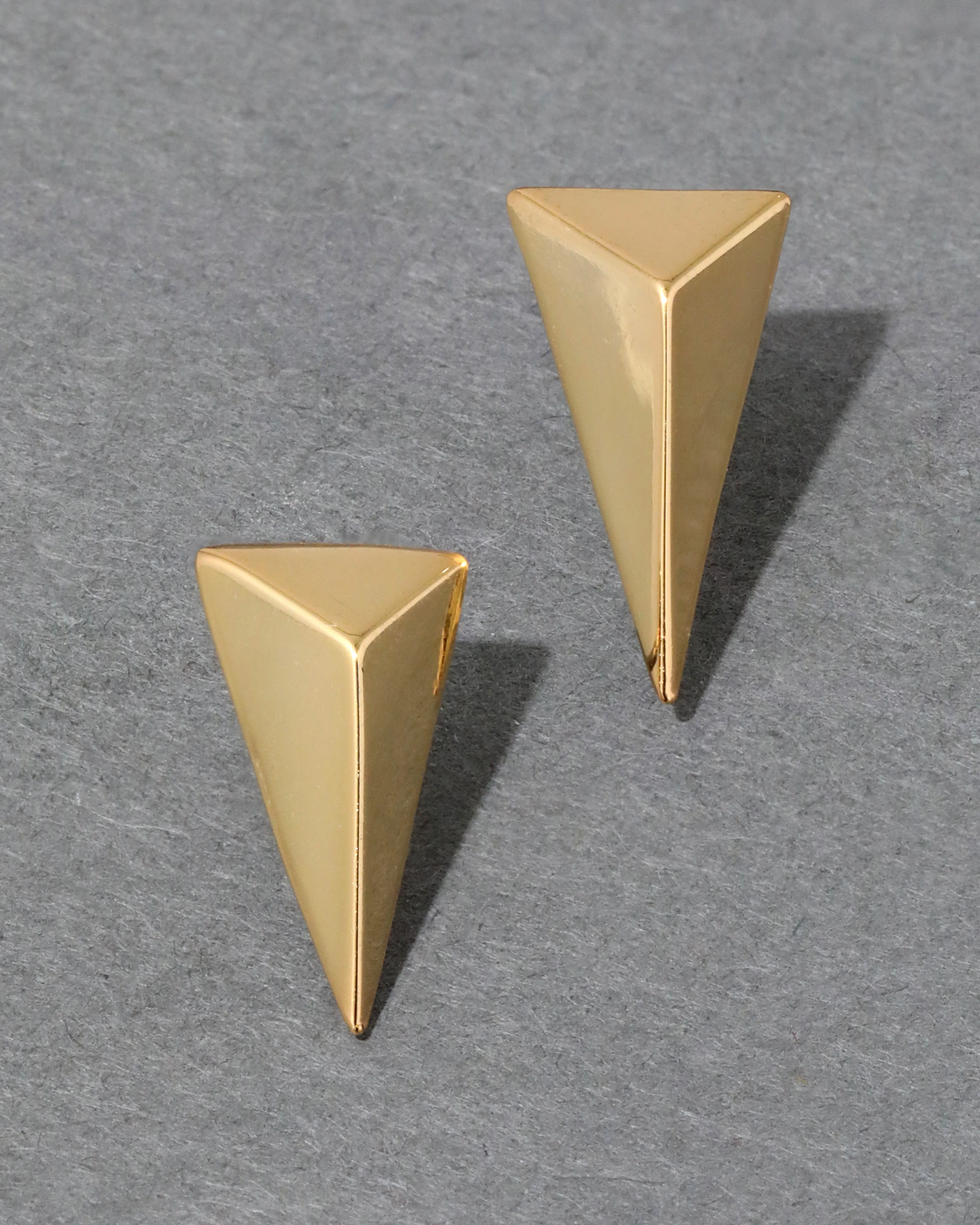 Pyramid Post Earring- Gold sold by Alexis Bittar