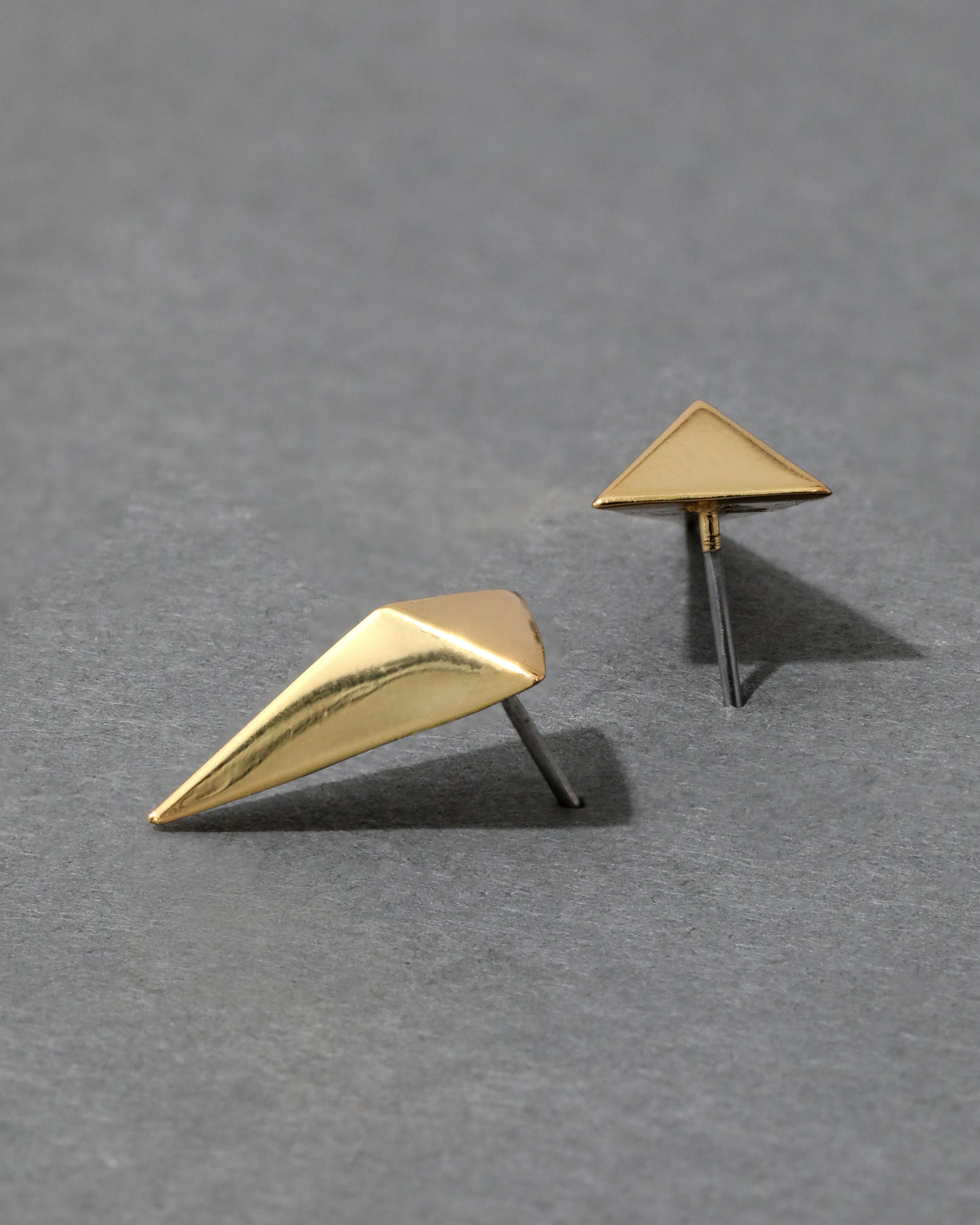 Pyramid Post Earring- Gold sold by Alexis Bittar product image thumbnail 3