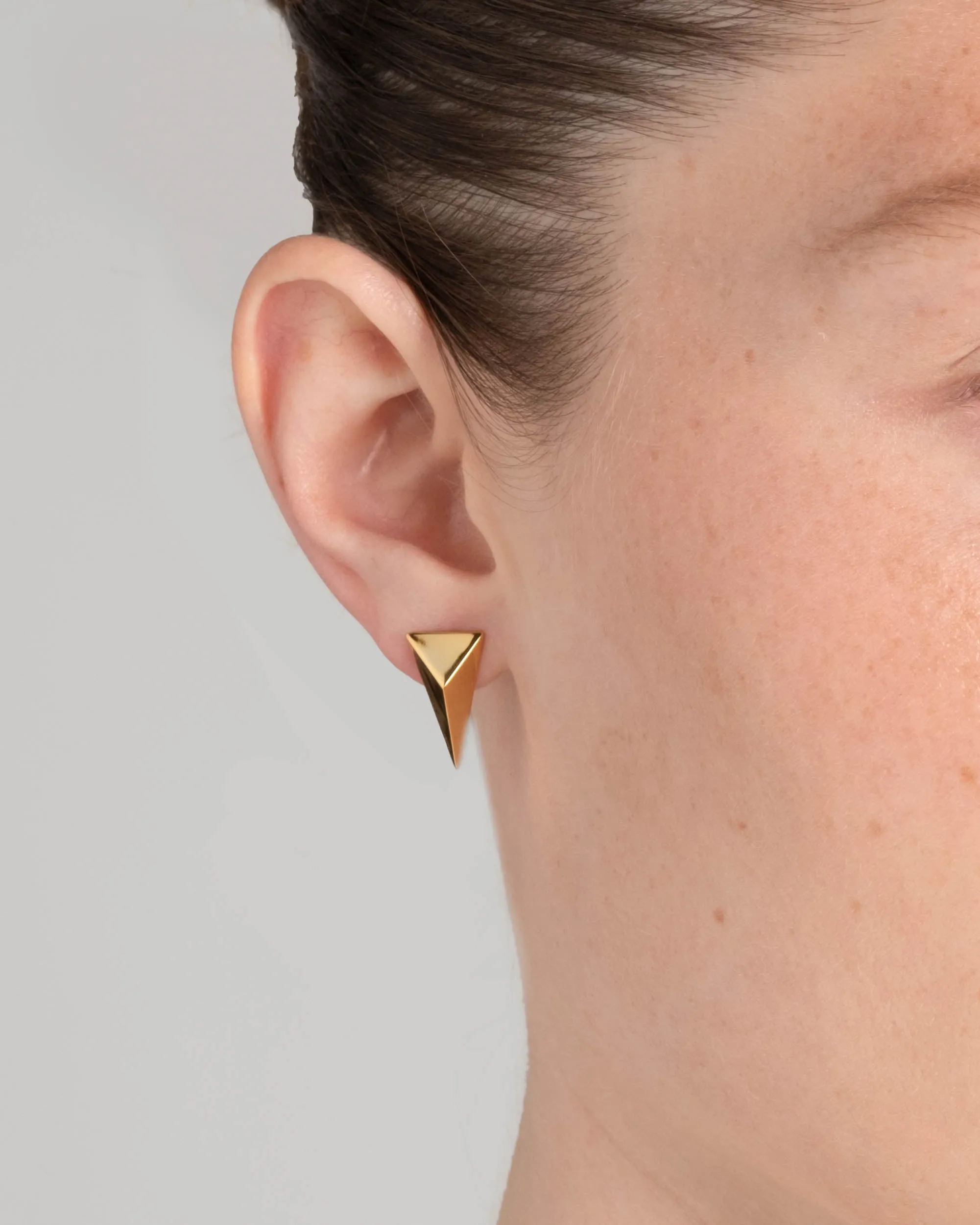Pyramid Post Earring- Gold sold by Alexis Bittar product image thumbnail 2