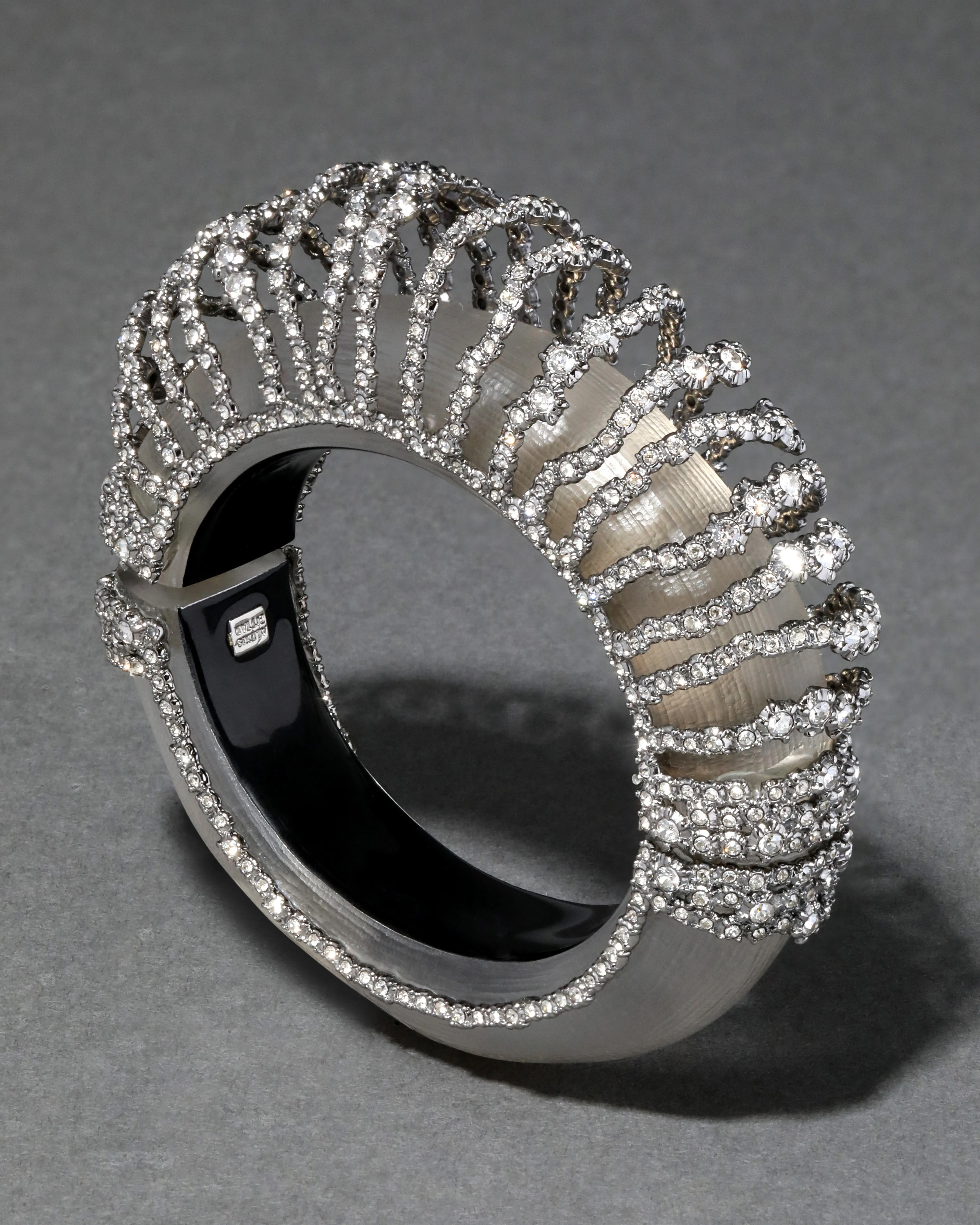 Punk Royale Orbiting Lucite Crystal Bracelet- Warm Grey sold by Alexis Bittar