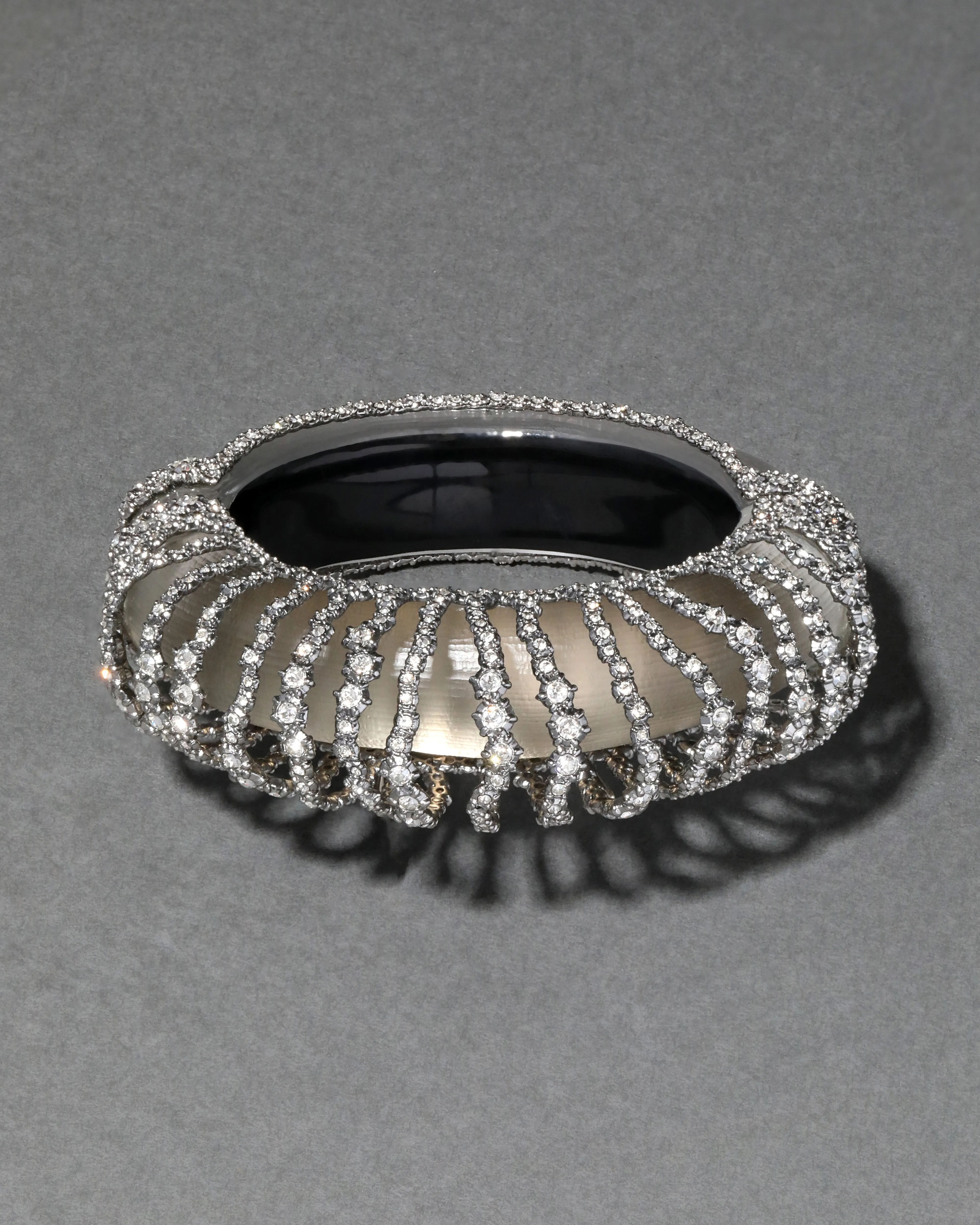 Punk Royale Orbiting Lucite Crystal Bracelet- Warm Grey sold by Alexis Bittar product image thumbnail 3