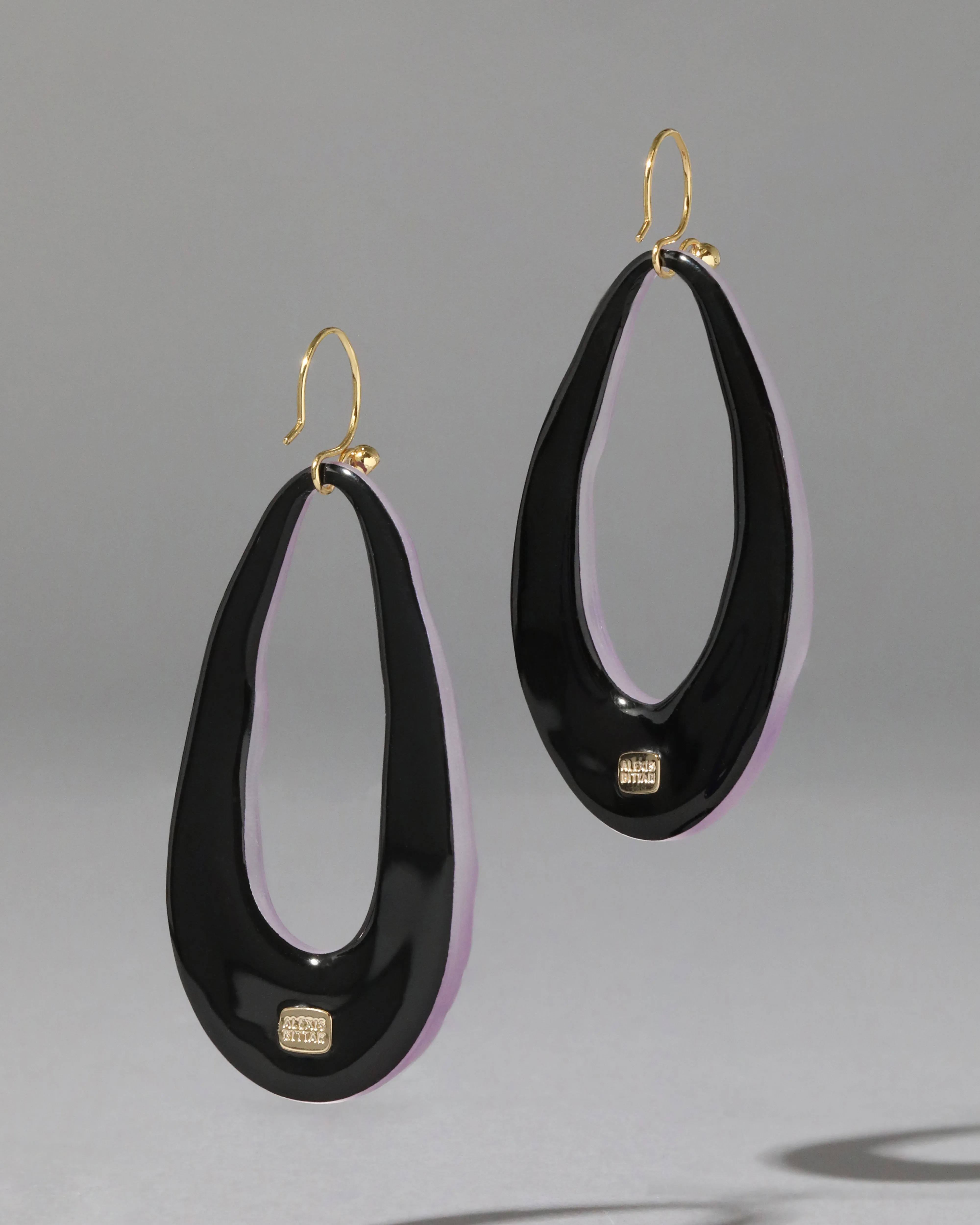 Lucite Link Wire Earring- Techno Purple sold by Alexis Bittar product image thumbnail 3