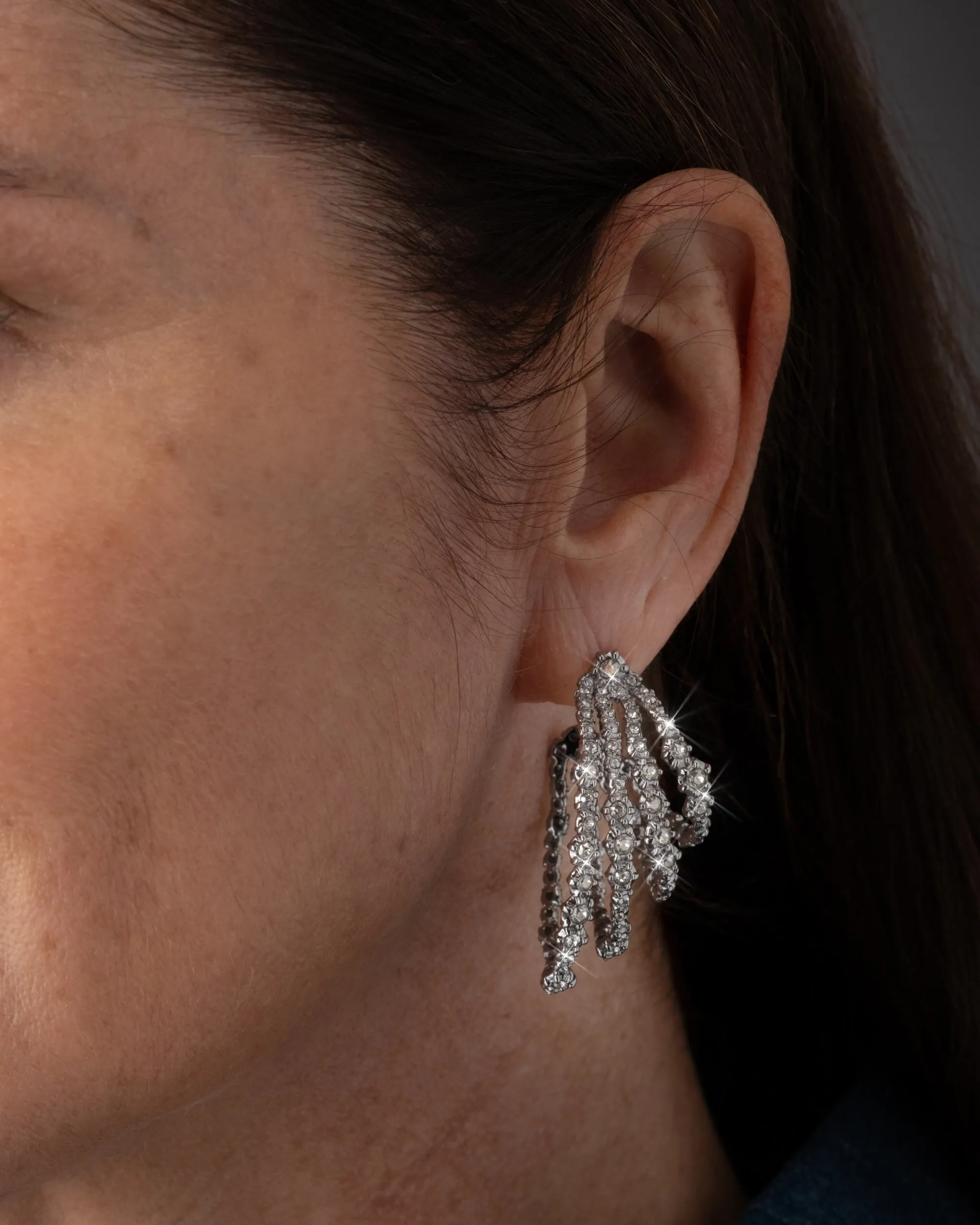 Punk Royale Crystal Multi Hoop Earring sold by Alexis Bittar product image thumbnail 4