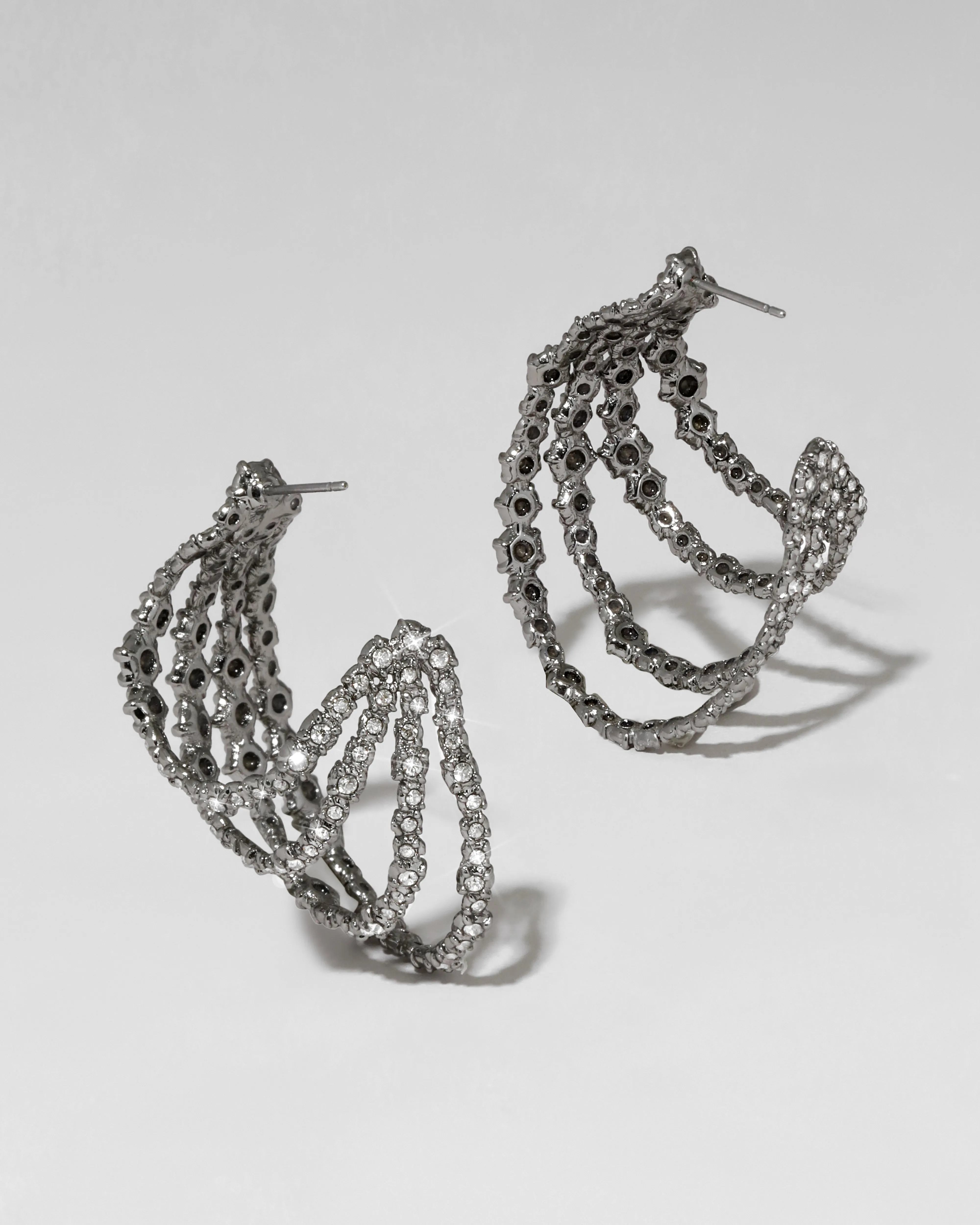 Punk Royale Crystal Multi Hoop Earring sold by Alexis Bittar product image thumbnail 5