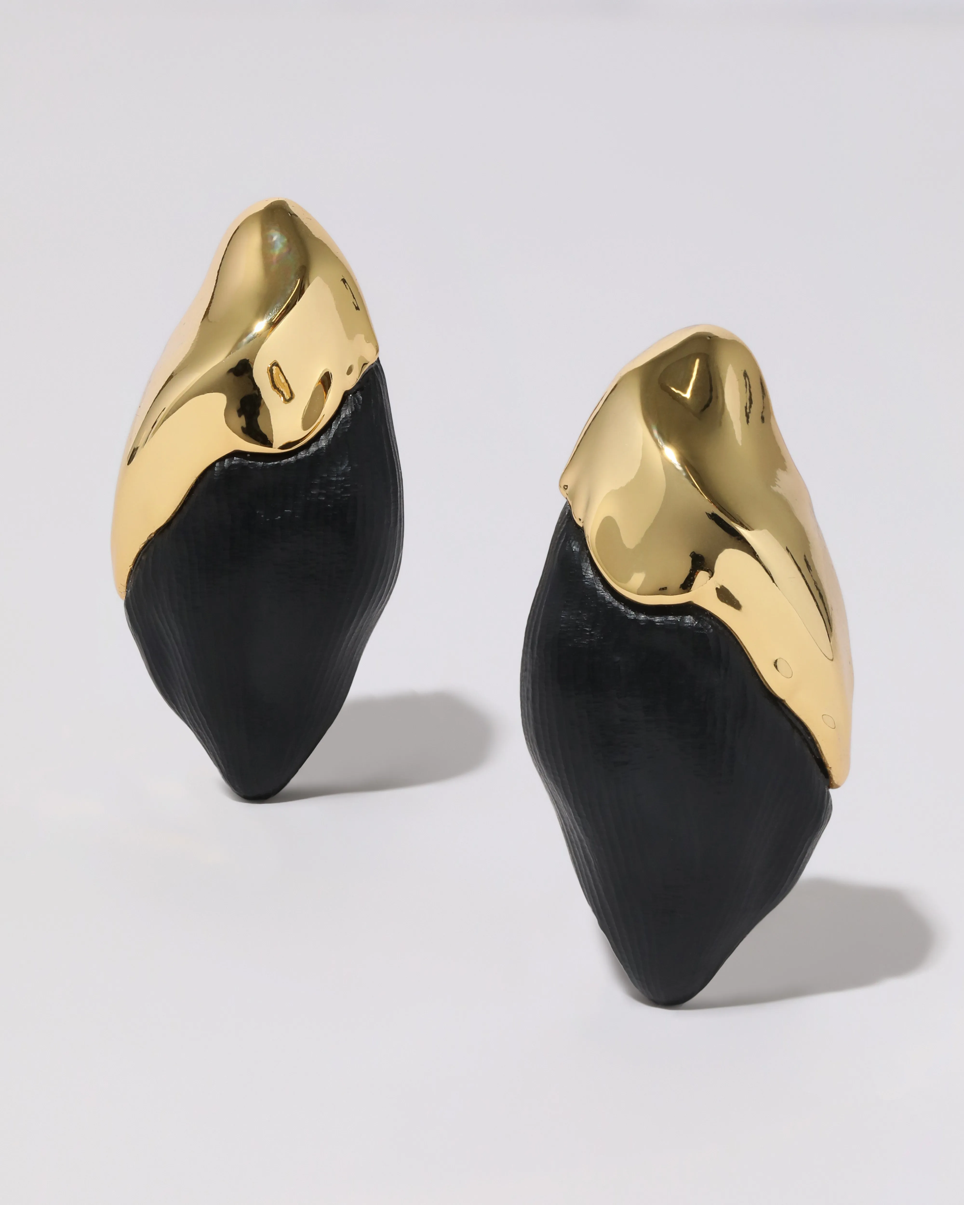 Lucite Molten Clip On Earring - Black sold by Alexis Bittar