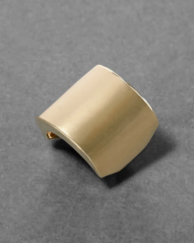 Vintage 1970s 14k Gold Modernist Cigar Band Ring sold by Alexis Bittar