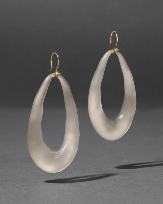 Lucite Link Wire Earring- Warm Grey sold by Alexis Bittar
