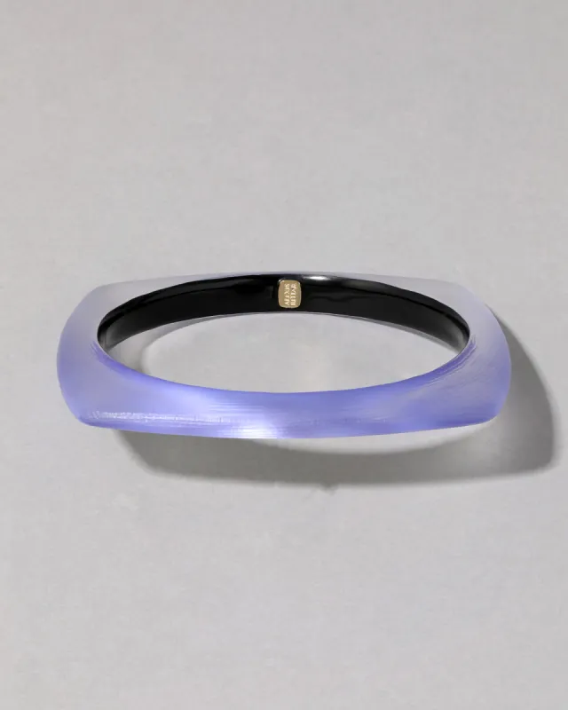 Soft Square Lucite Bangle Bracelet- Electric Violet sold by Alexis Bittar