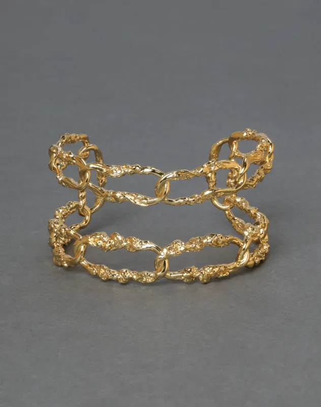 Brut Link Double Cuff Bracelet sold by Alexis Bittar