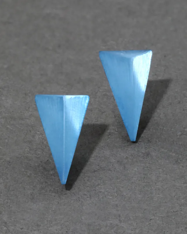 Lucite Pyramid Post Earring- Chambray sold by Alexis Bittar