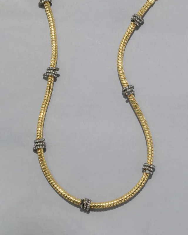 Gold Barbed Wire Station Necklace sold by Alexis Bittar