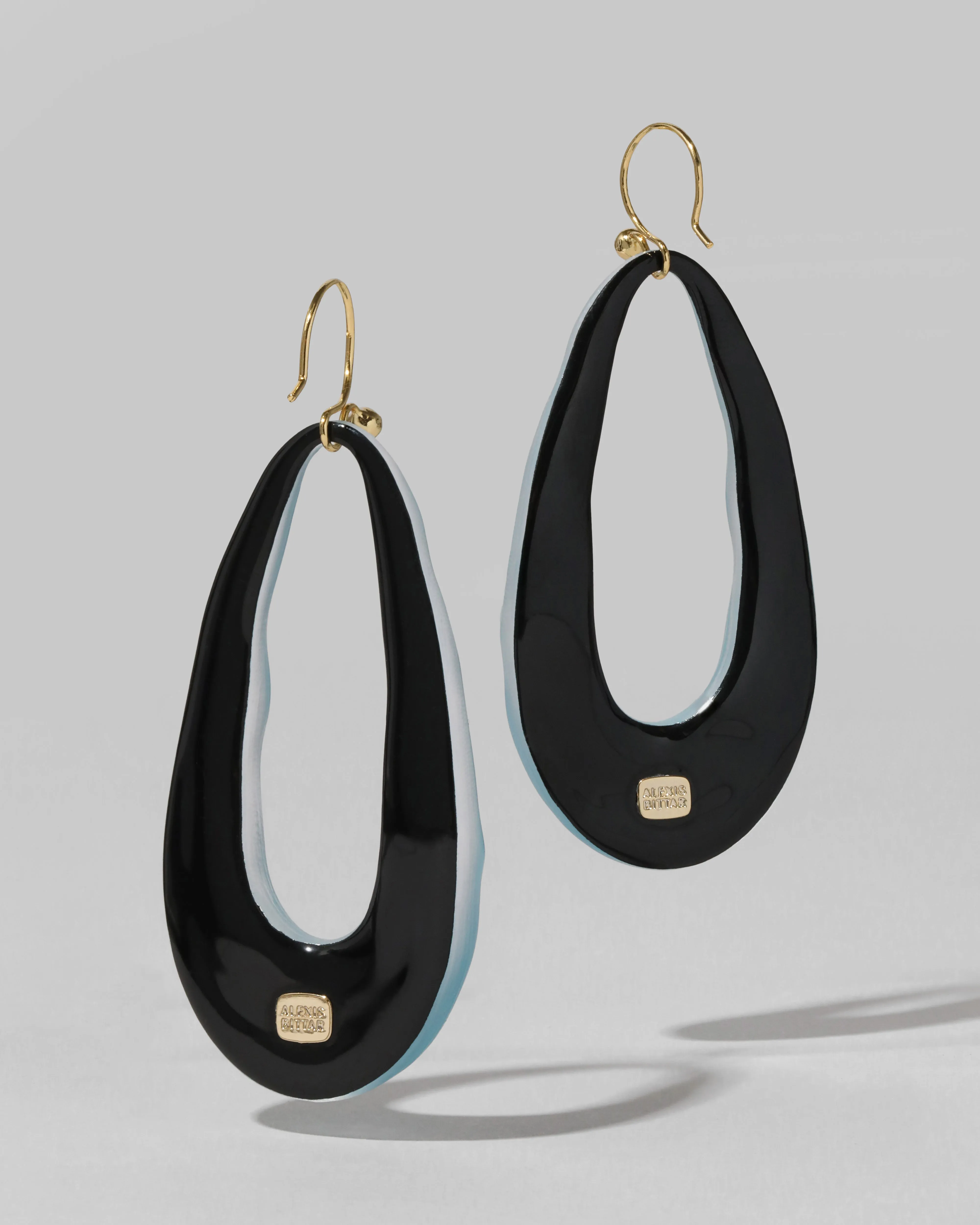 Lucite Link Wire Earring- Mediterranean Blue sold by Alexis Bittar product image thumbnail 3