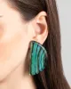 Large Malachite Lucite Earring sold by Alexis Bittar