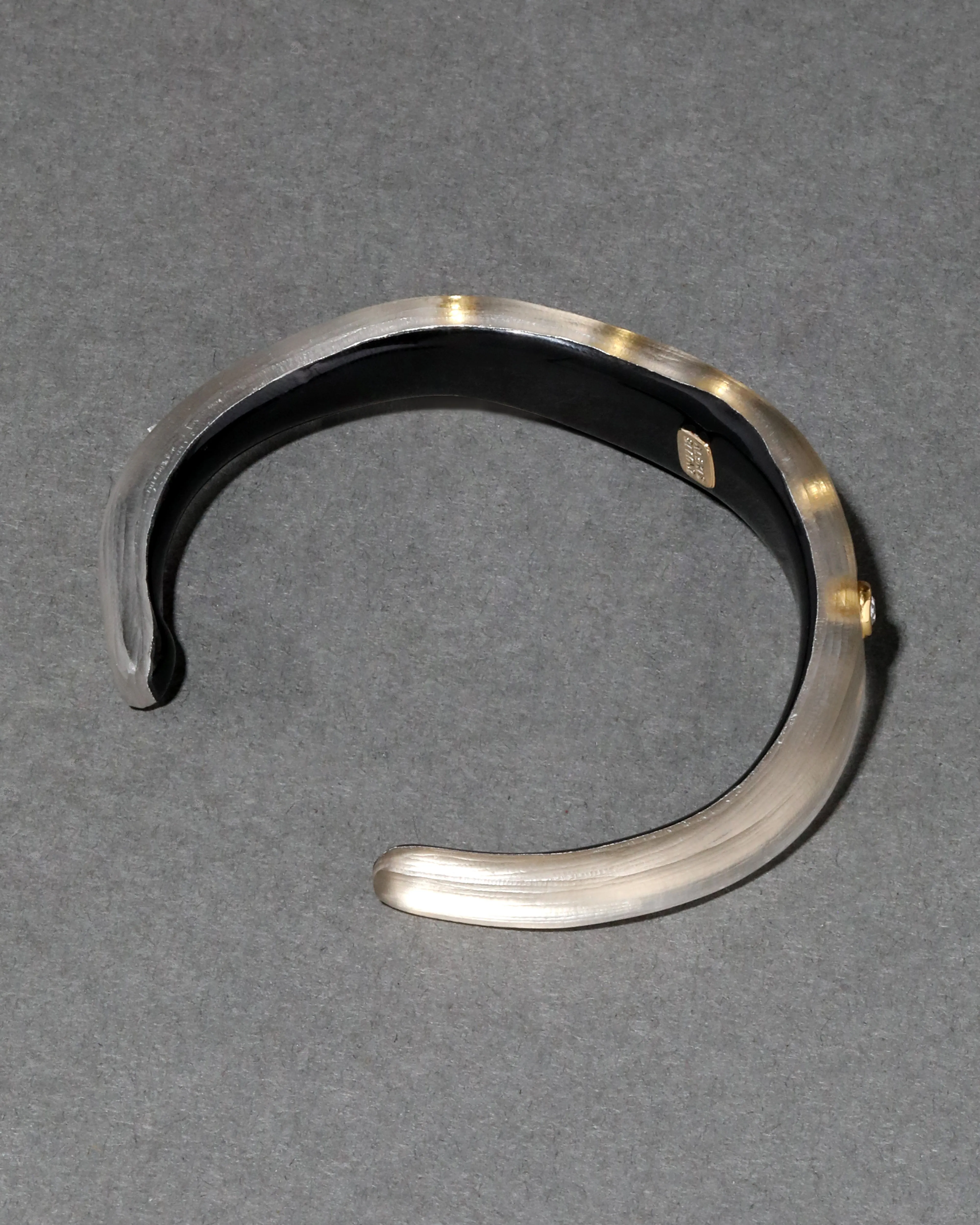 Crystal Studded Lucite Cuff Bracelet- Warm Grey sold by Alexis Bittar product image thumbnail 3