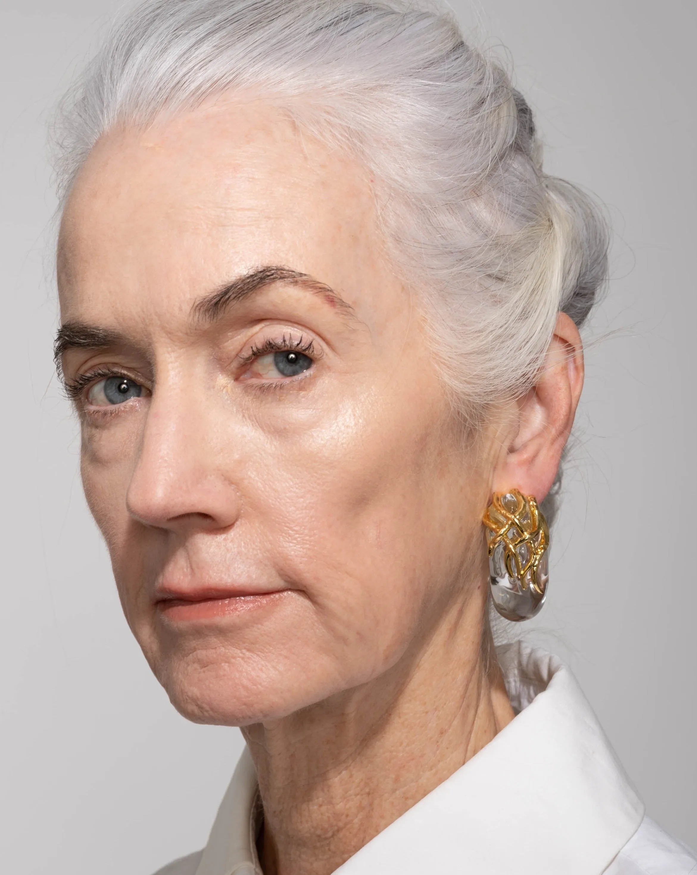 Liquid Vine Lucite Clip Hoop Earring sold by Alexis Bittar product image thumbnail 5