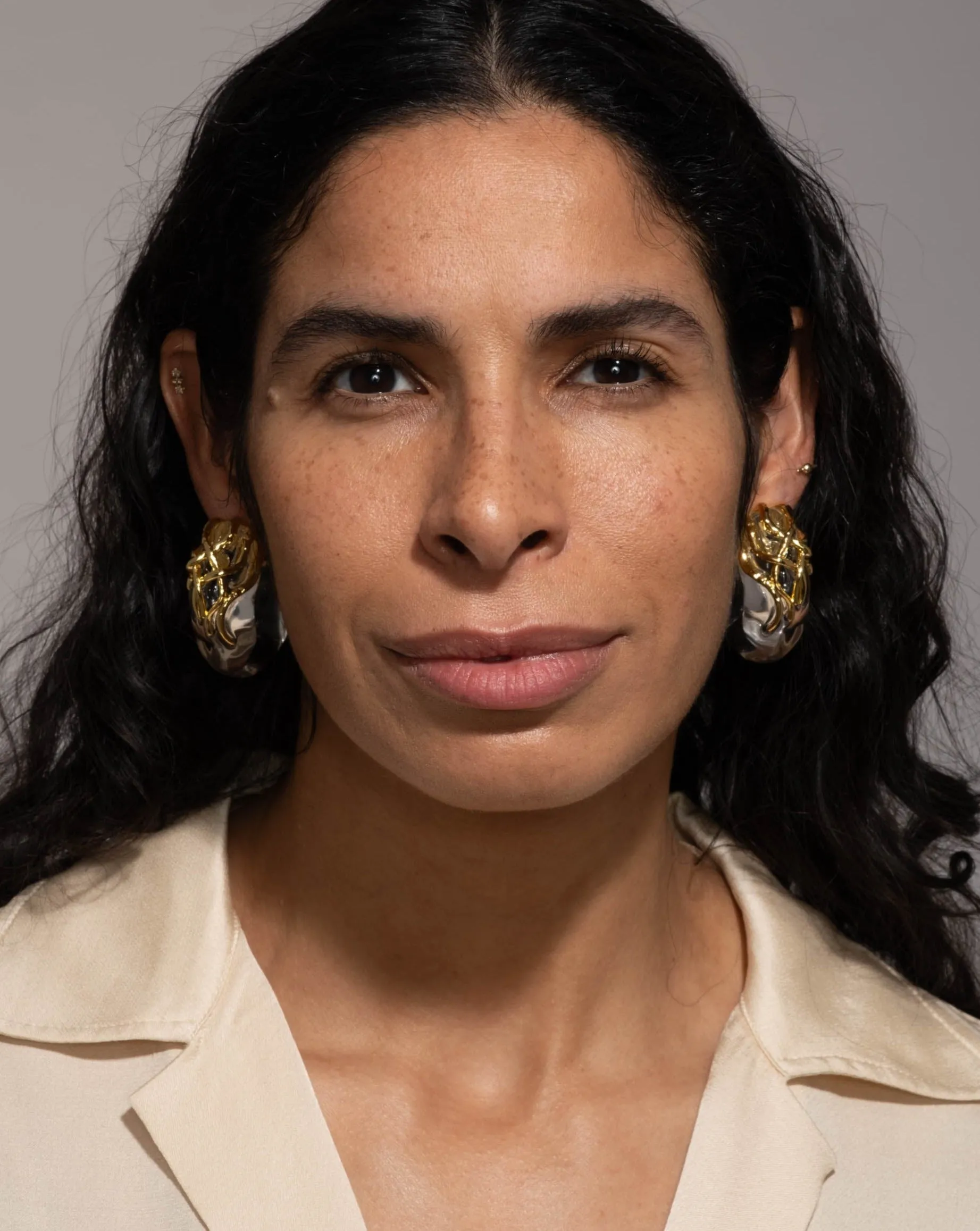 Liquid Vine Lucite Clip Hoop Earring sold by Alexis Bittar product image thumbnail 3