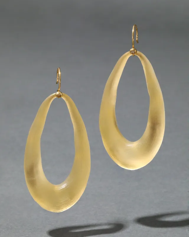 Lucite Link Wire Earring- Gold sold by Alexis Bittar