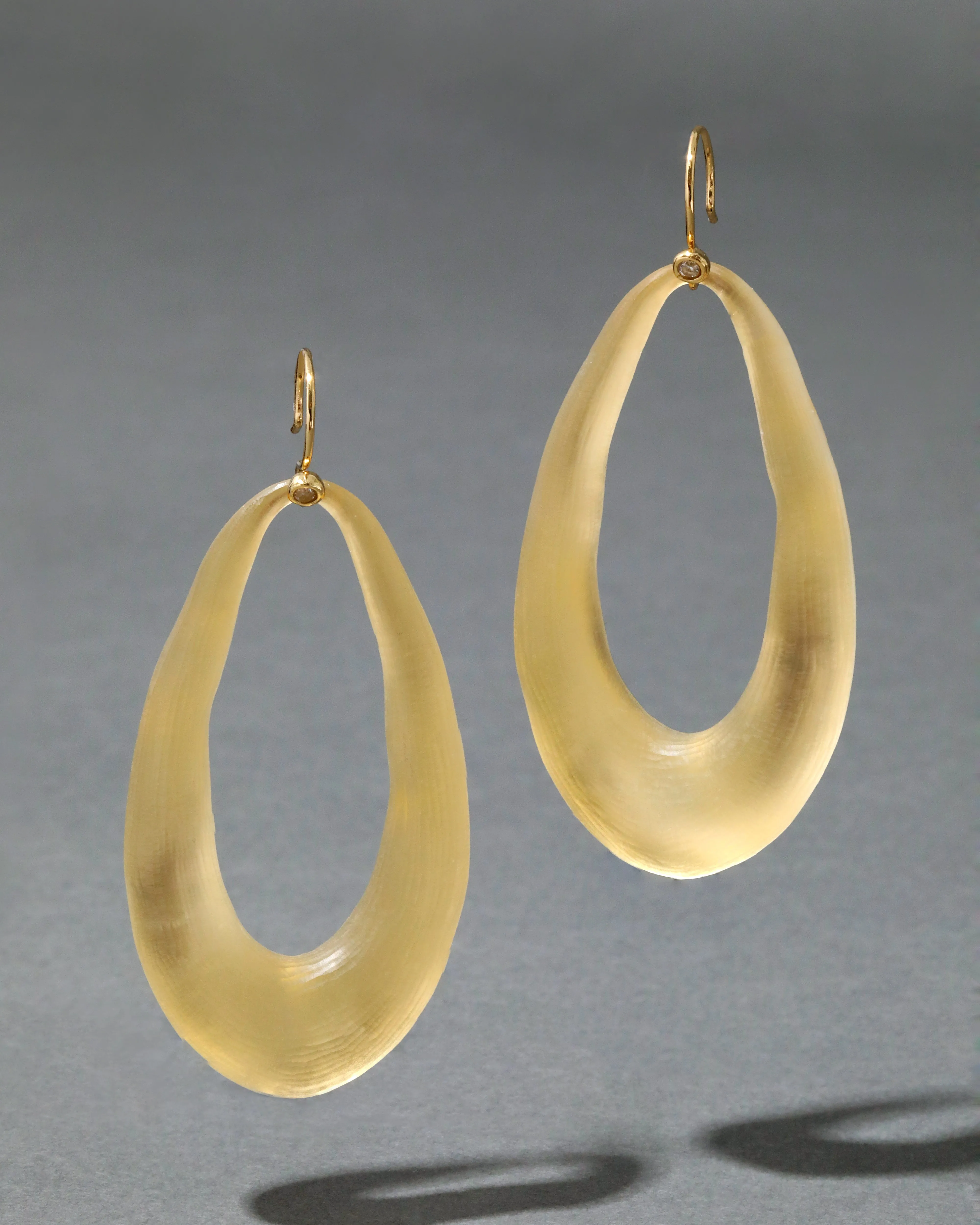 Lucite Link Wire Earring- Gold sold by Alexis Bittar