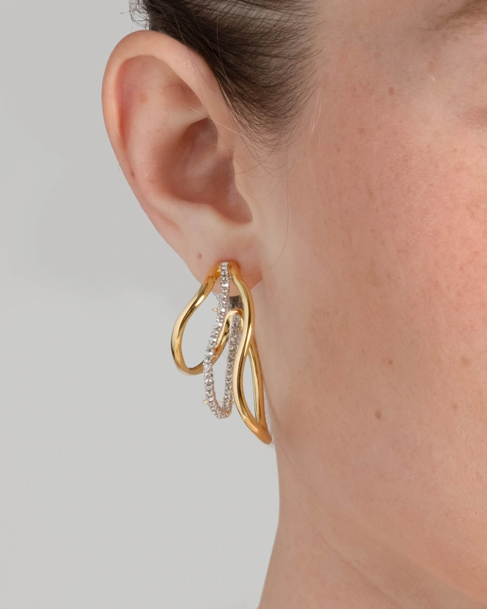 Orbit Wavy Hoop Earring sold by Alexis Bittar product image thumbnail 2