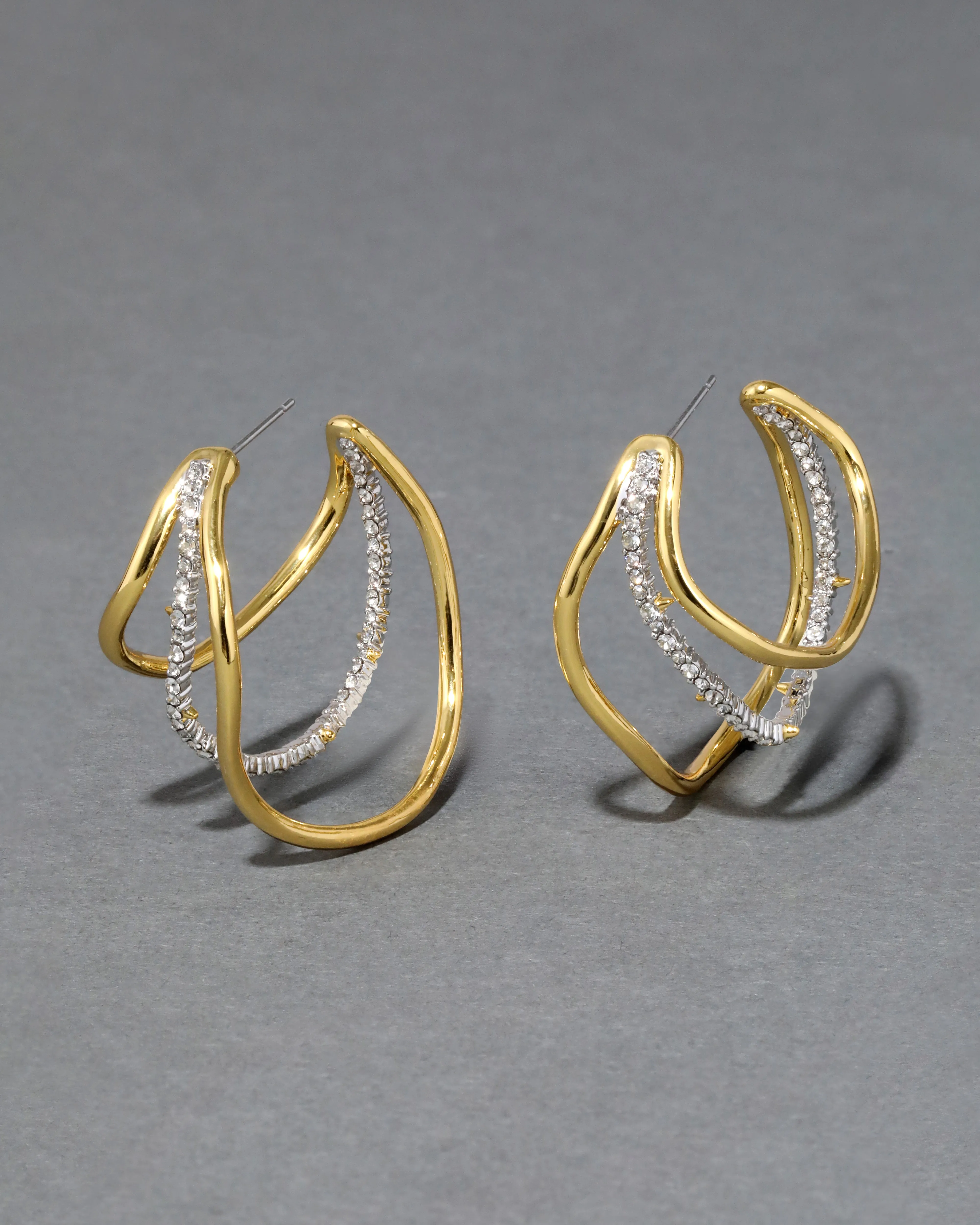 Orbit Wavy Hoop Earring sold by Alexis Bittar product image thumbnail 4