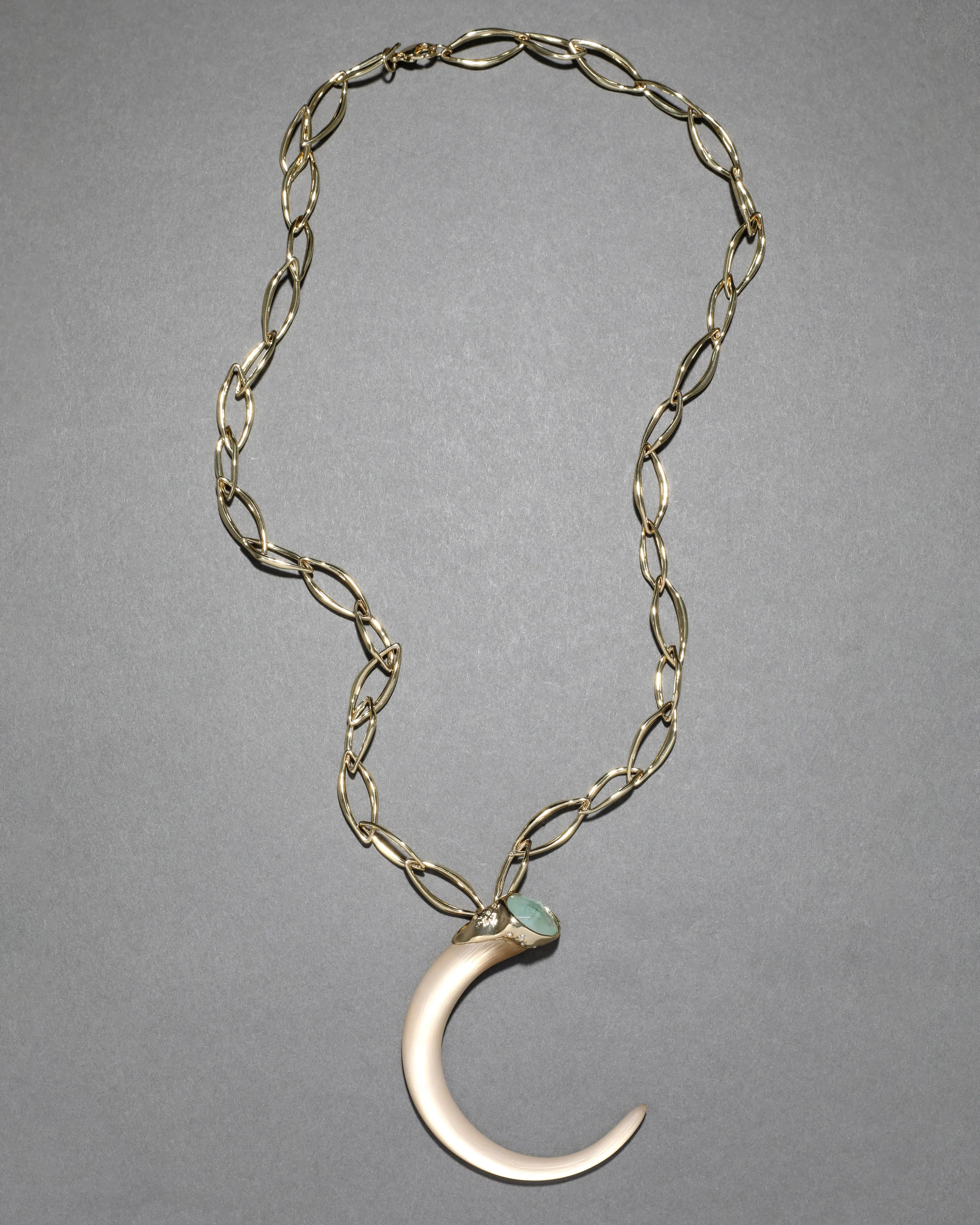 Archive Custom Link with Mother of Pearl Doublet and Horn Necklace sold by Alexis Bittar product image thumbnail 2