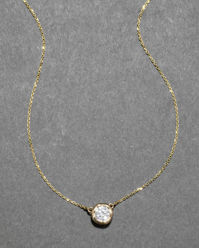 14k Gold Asterales Diamond Solitaire Necklace sold by Alexis Bittar