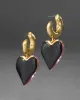 Dripping Heart Lucite Hoop Earring- Sweet Melon sold by Alexis Bittar