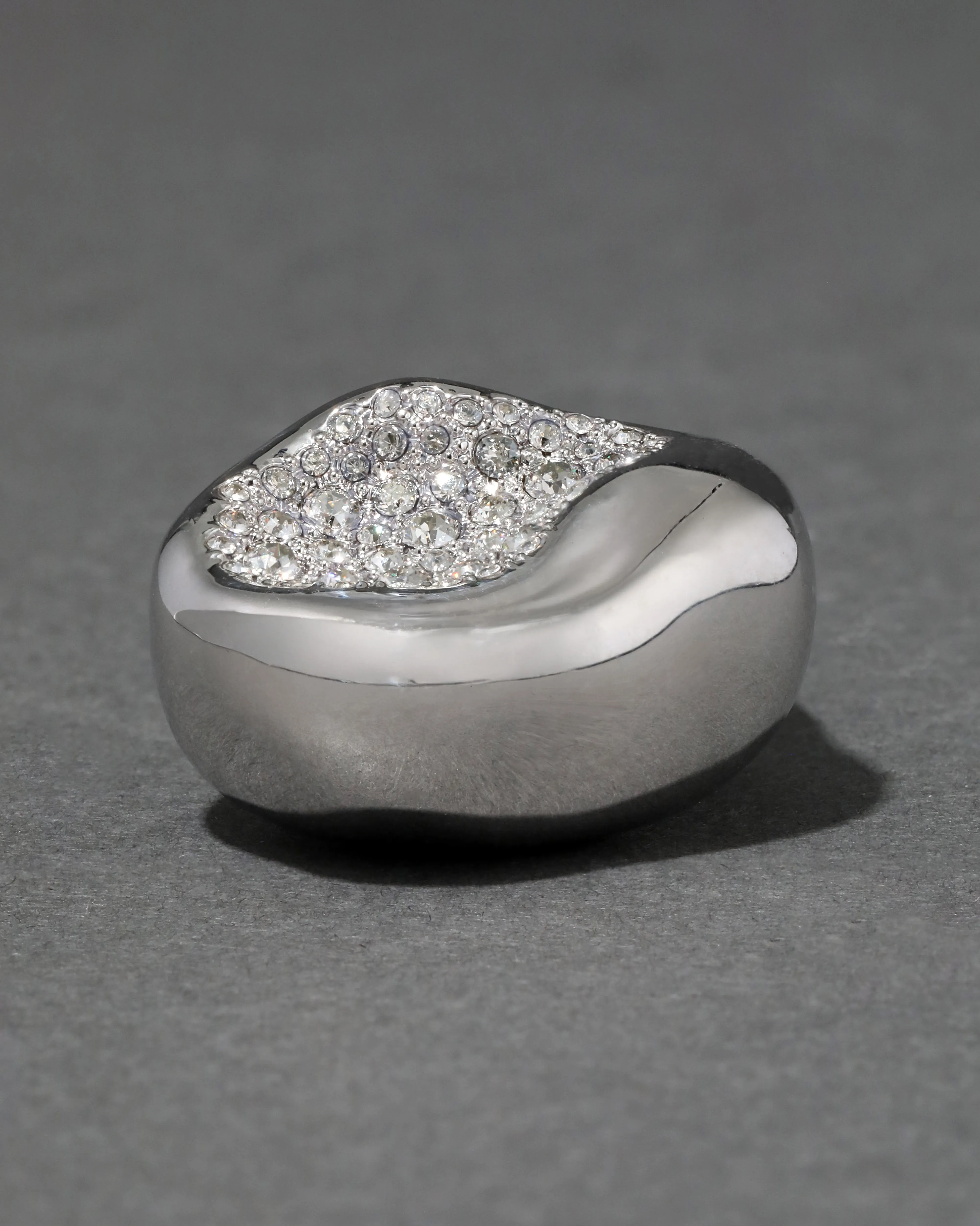 Solanales Silver Crystal Pebble Ring sold by Alexis Bittar product image thumbnail 5